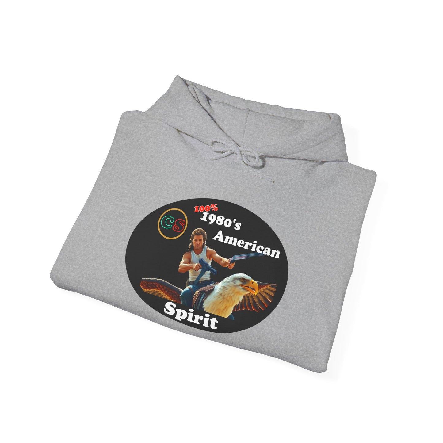 100% 1980s American Spirit Hoodie Hooded Sweatshirt Cinema Siblings Big Trouble in Little China - The MOST American Movie