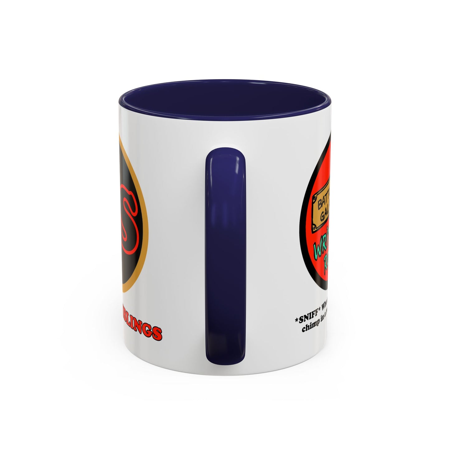 Writer's Room Snort Accent Coffee Mug Cinema Siblings Episode Battlestar Galactica - Starbuck versus Stardoe