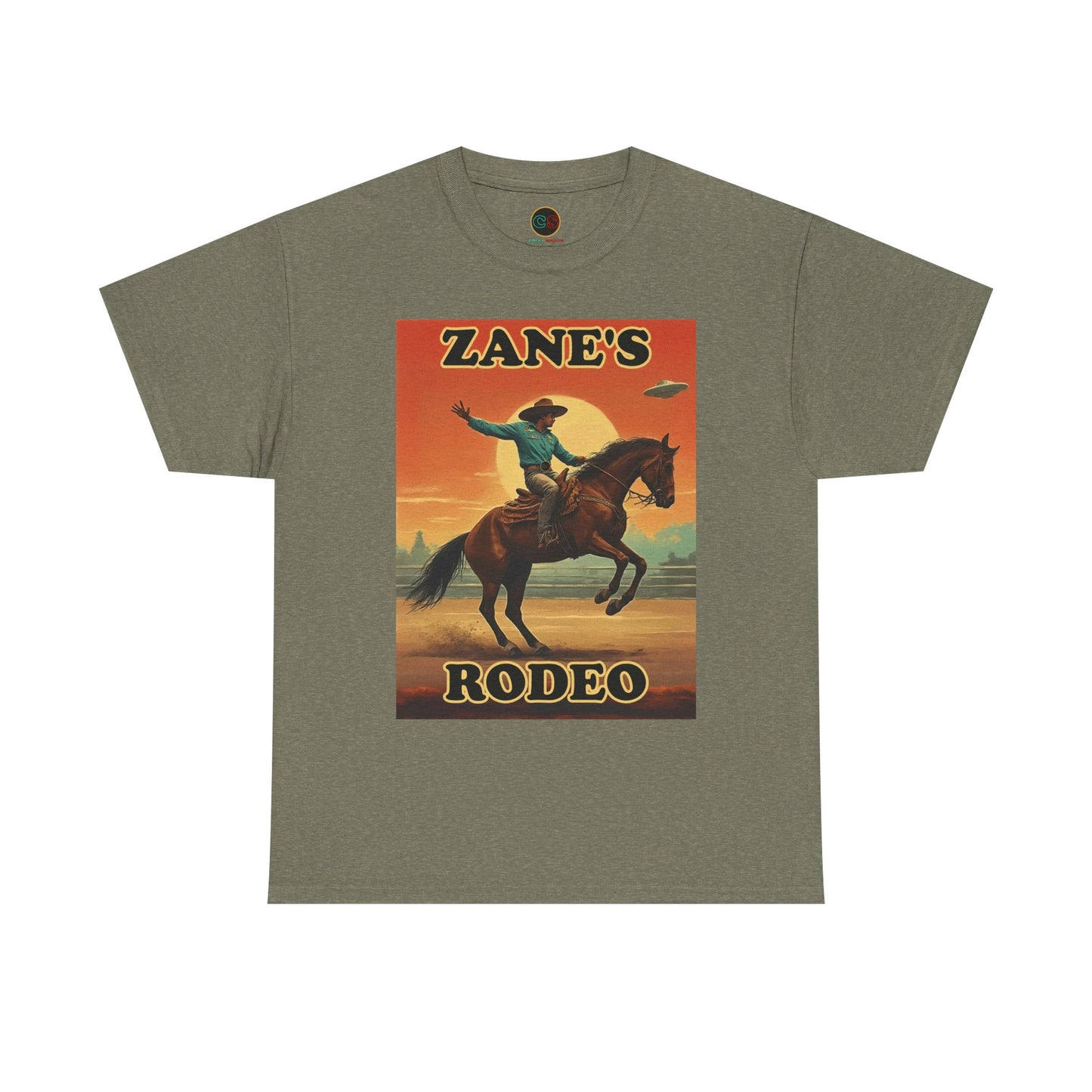 Zane's Rodeo - Unisex Heavy Cotton Tee - Cinema Siblings - The Arrival - Planned Disclosure 30 Years Ago?