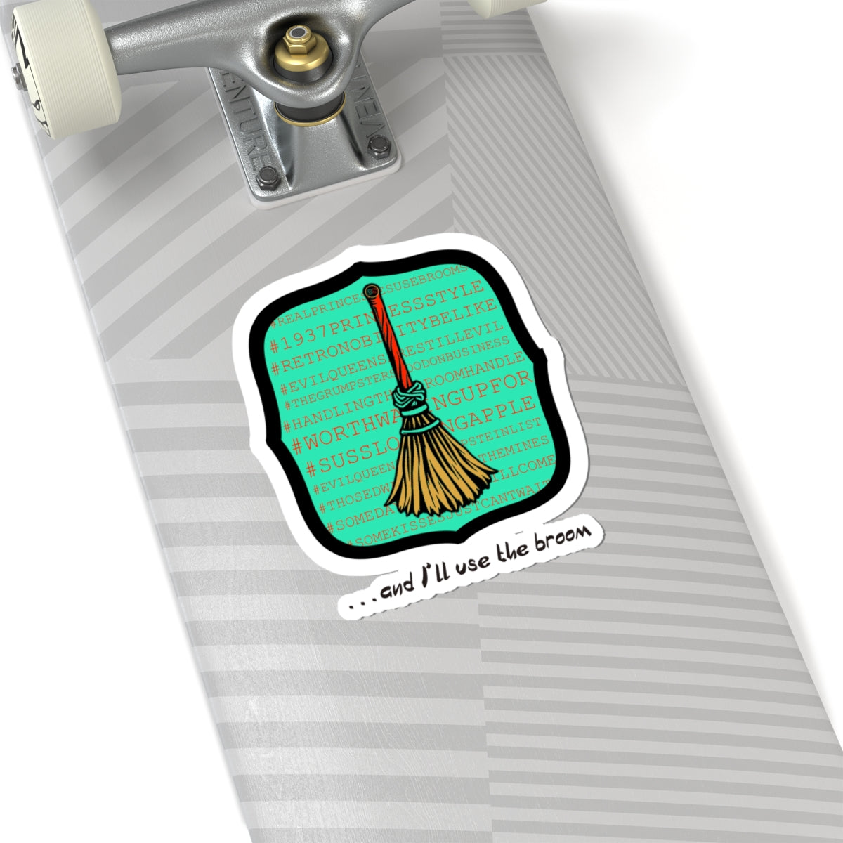 Snow White - Princess to Prop(paganda) Cinema Siblings Stickers - Multiple Sizes - and I'll Use the Broom