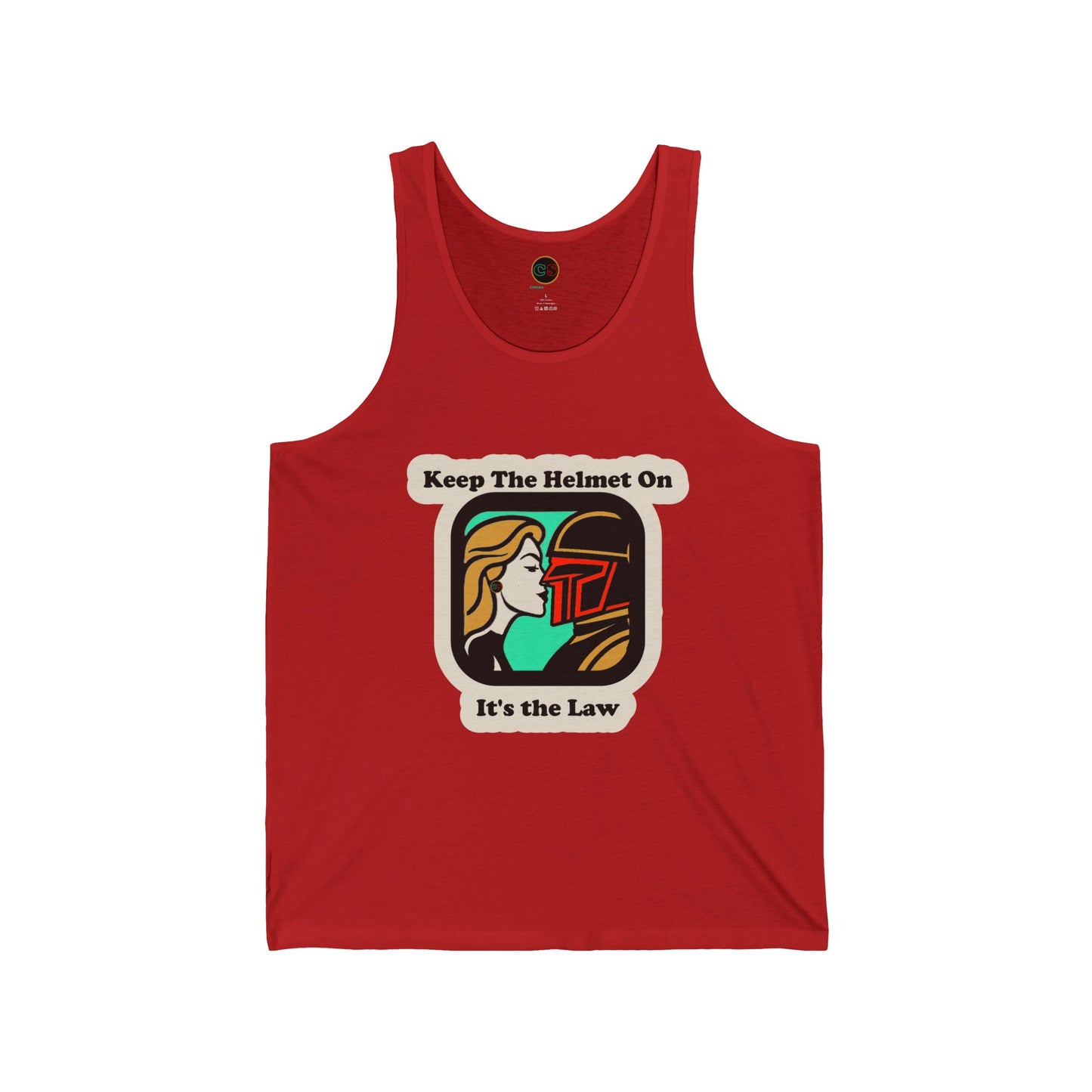 Keep the Helmet On Unisex Jersey Tank Cinema Siblings Episode Dredd The Perfect Reboot
