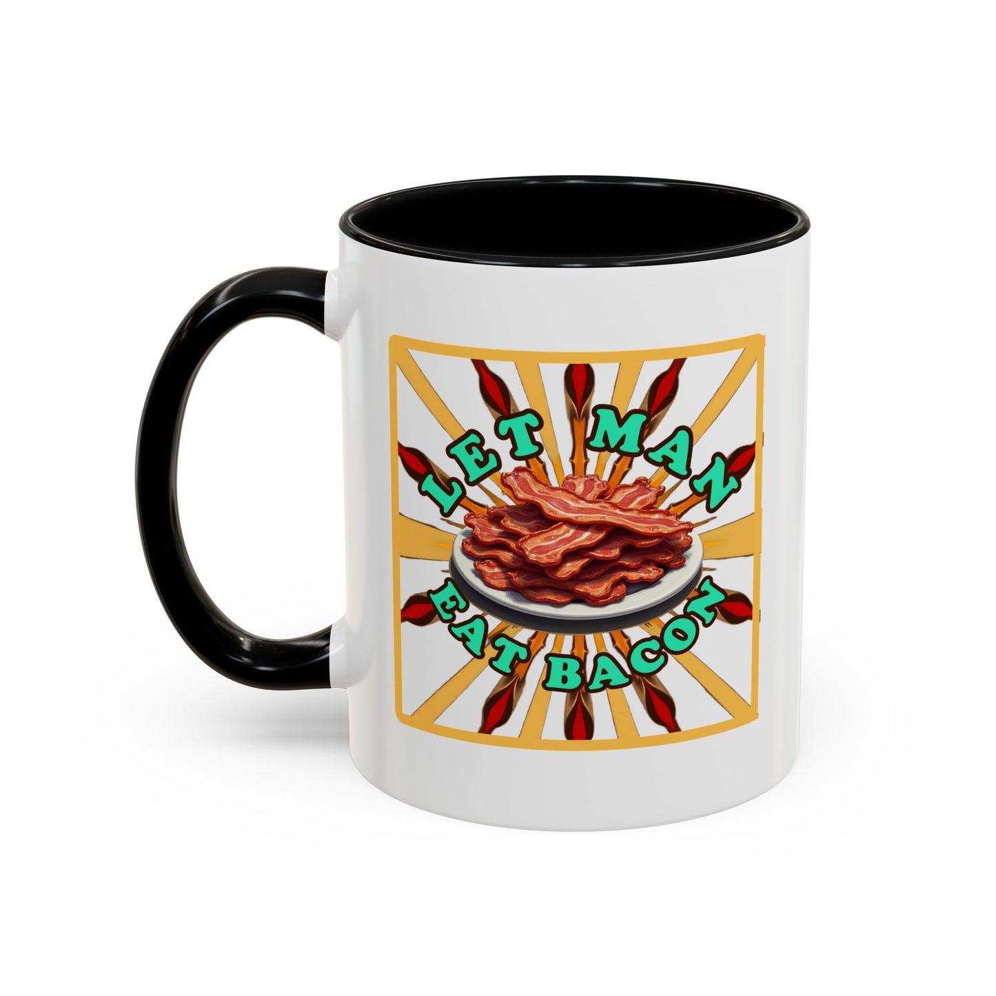 Let Man Eat Bacon - Coffee Mug (11, 15oz) Cinema Siblings - Stranger Things: Judging the Wheelers
