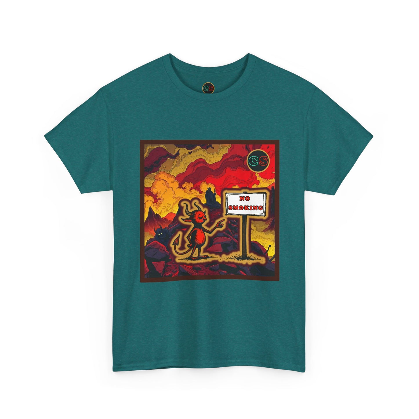 No Smoking - Unisex Heavy Cotton Tee Cinema Siblings - Stranger Things Seasons 3-5... set in Hell?