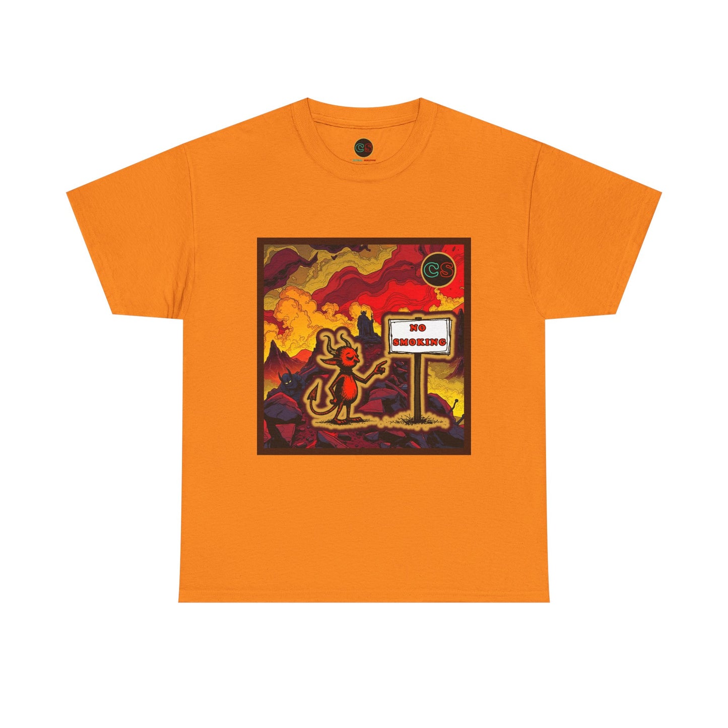 No Smoking - Unisex Heavy Cotton Tee Cinema Siblings - Stranger Things Seasons 3-5... set in Hell?