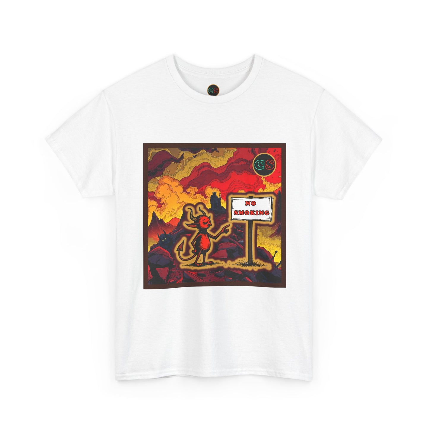 No Smoking - Unisex Heavy Cotton Tee Cinema Siblings - Stranger Things Seasons 3-5... set in Hell?
