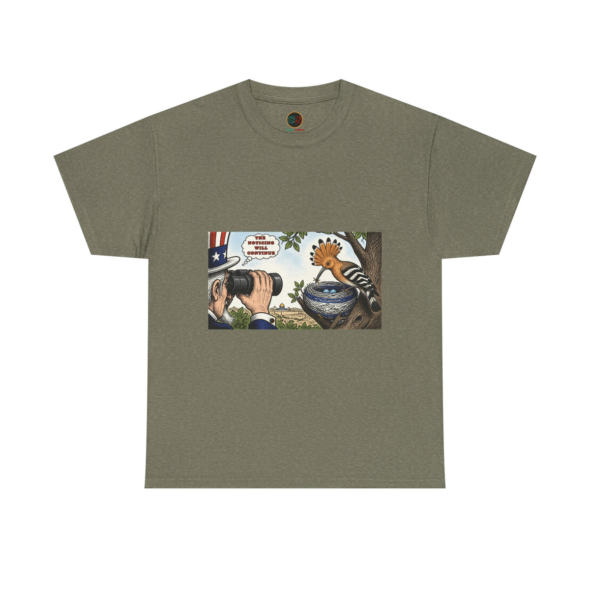 The Bird Watcher Noticing- Heavy Cotton Tee - Cinema Siblings -Shutter Island - Life Imitating Art?