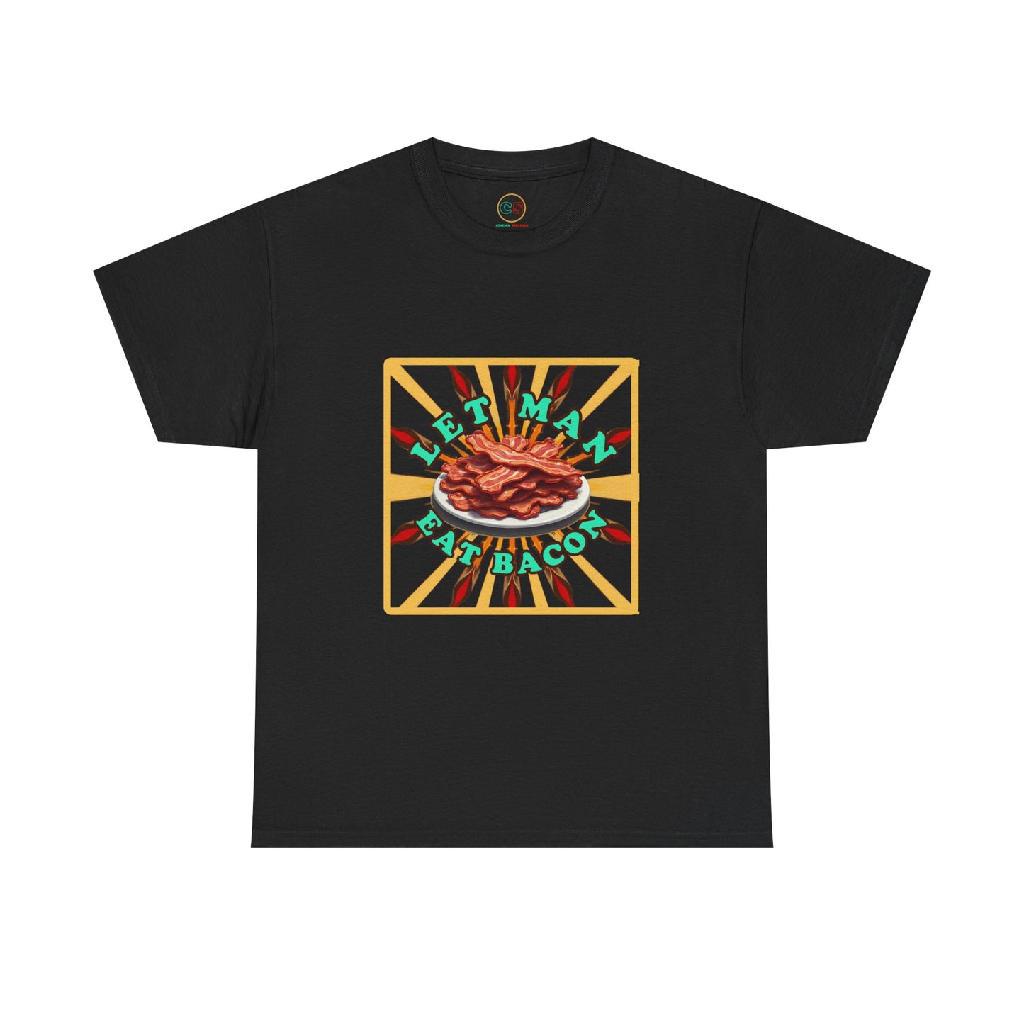Let Man Eat Bacon - Unisex Heavy Cotton Tee Cinema Siblings - Stranger Things: Judging the Wheelers
