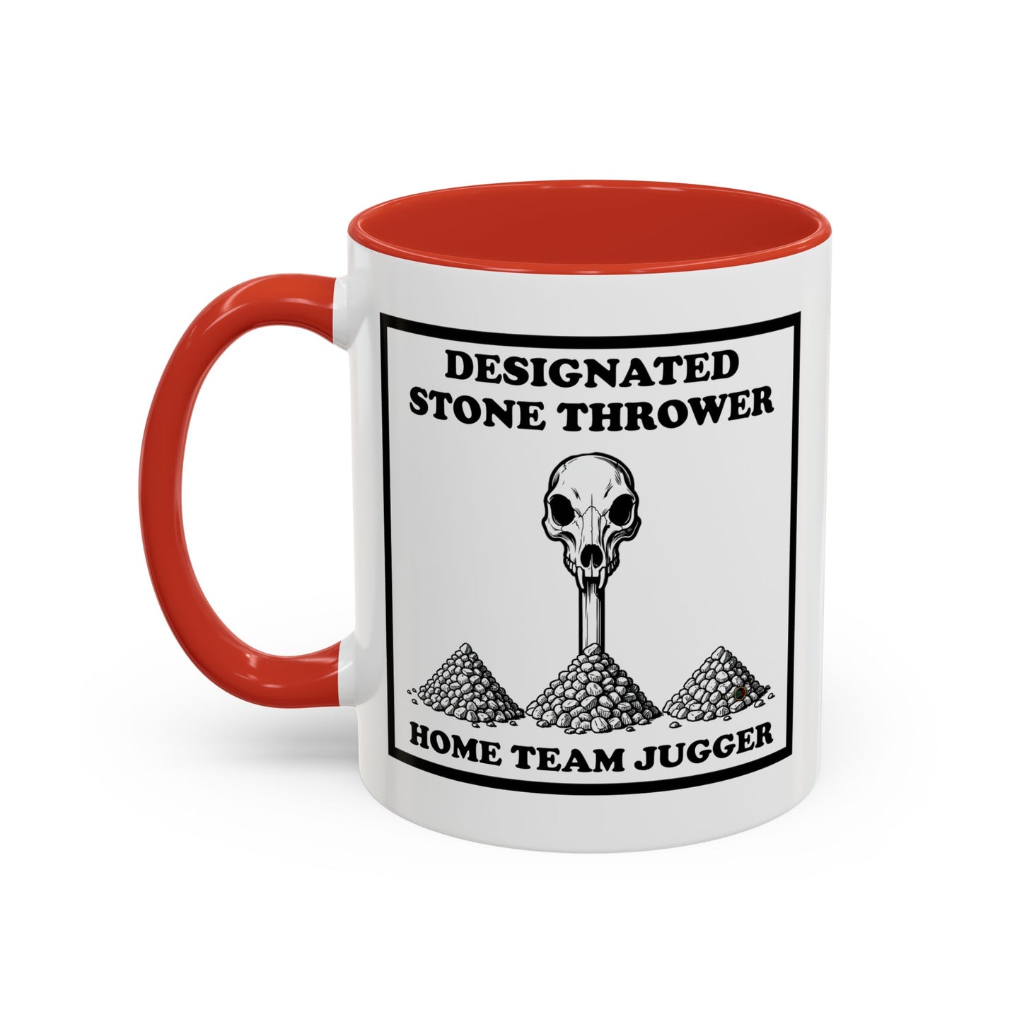 Designated Stone Thrower - Coffee Mug (11, 15oz) Cinema Siblings - The Blood of Heroes - A Post Apocalyptic Rose by Any Name