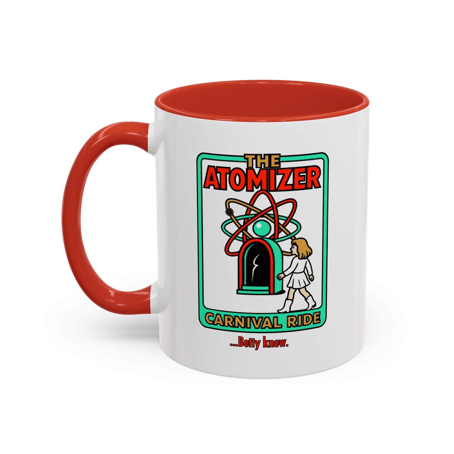 The Atomizer Betty Knew Accent Coffee Mug (11, 15oz) Cinema Siblings Splash, Mannequin & Weird Science 1980's Manic Pixie Dream Pygmalion