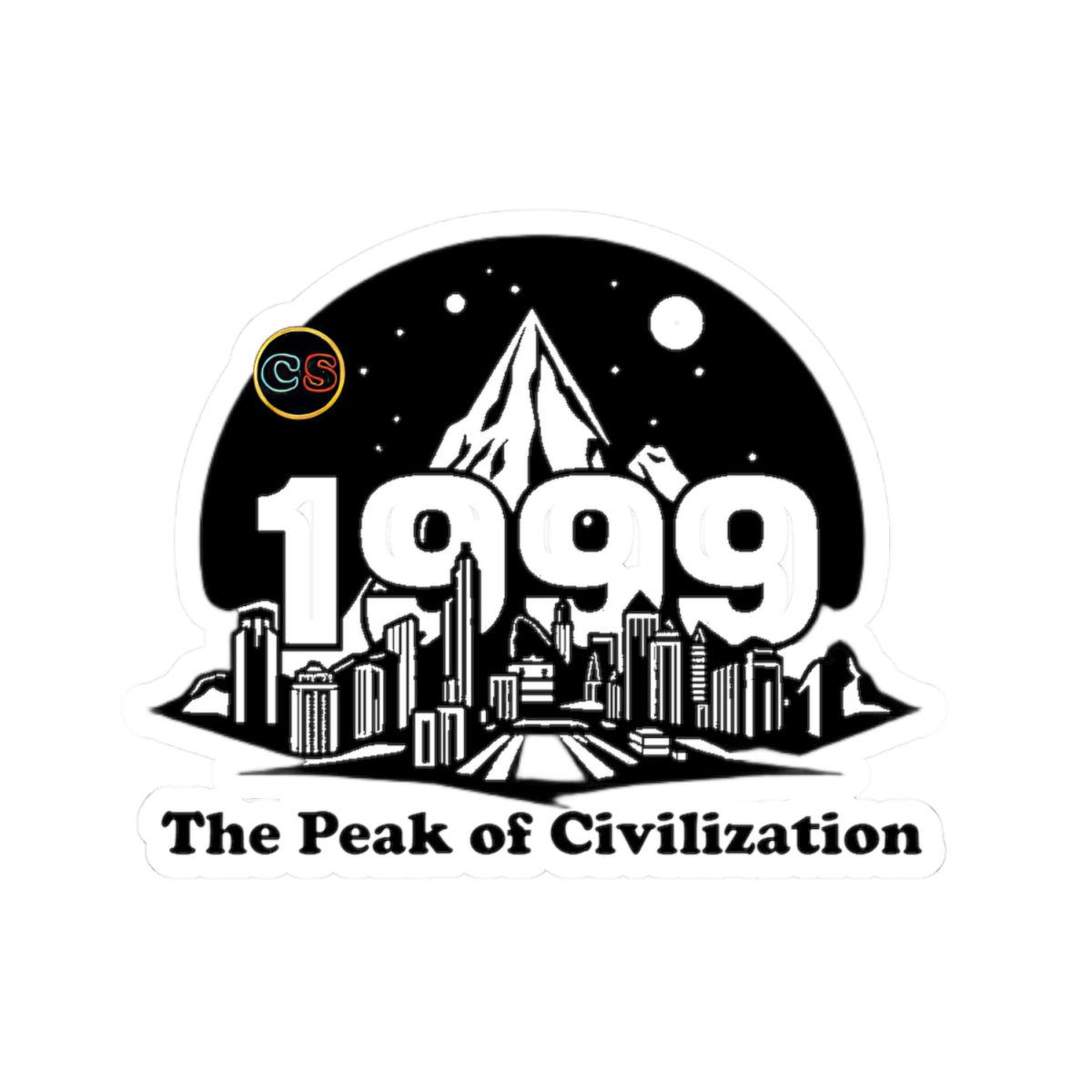 Cinema Siblings Stickers - Multiple Sizes - Office Space, Matrix and Fight Club  1999 The Peak of Civilization