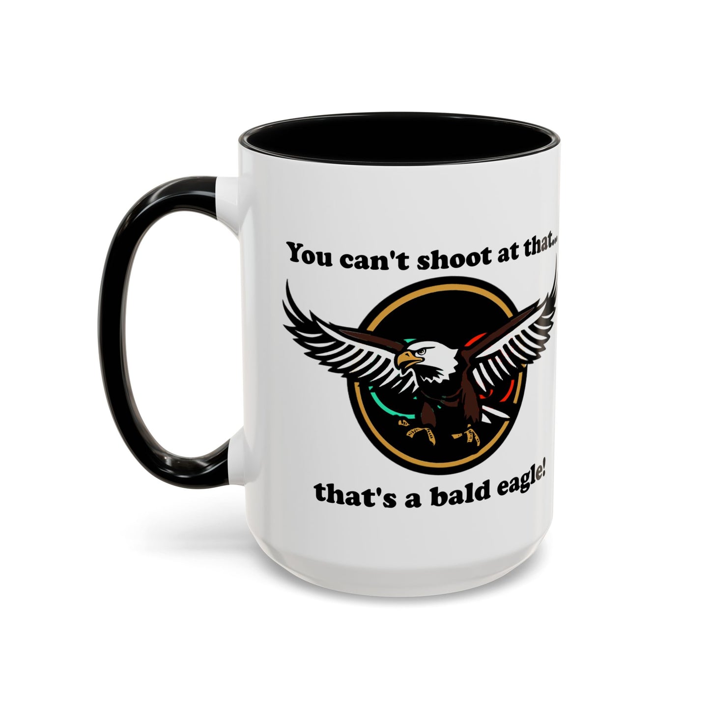That's a Bald Eagle! Coffee Mug (11, 15oz) Cinema Siblings Peacemaker - Demeaning the Hero