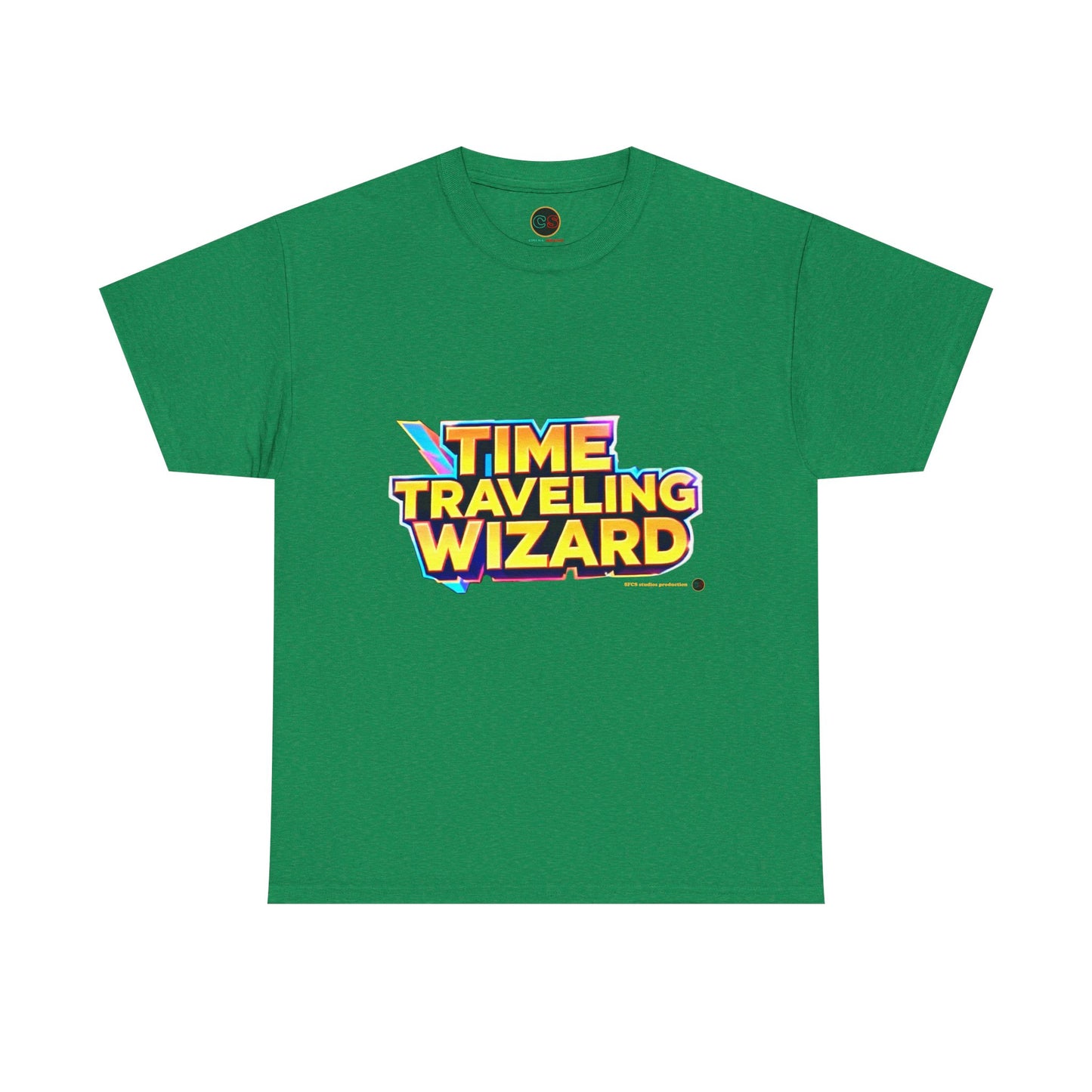 Time Traveling Wizard - Unisex Heavy Cotton Tee - Cinema Siblings - The Abandons: The Worst Western Ever Made