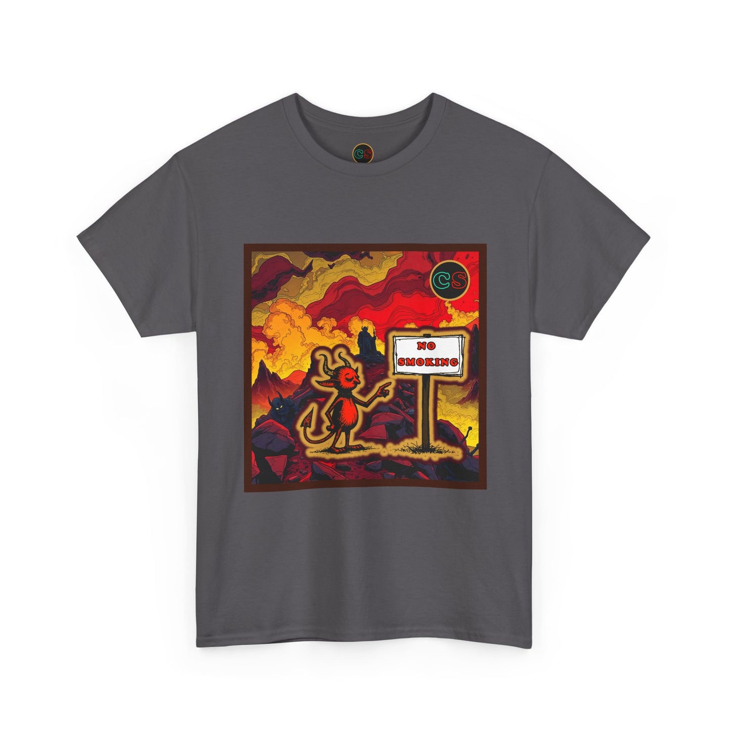 No Smoking - Unisex Heavy Cotton Tee Cinema Siblings - Stranger Things Seasons 3-5... set in Hell?