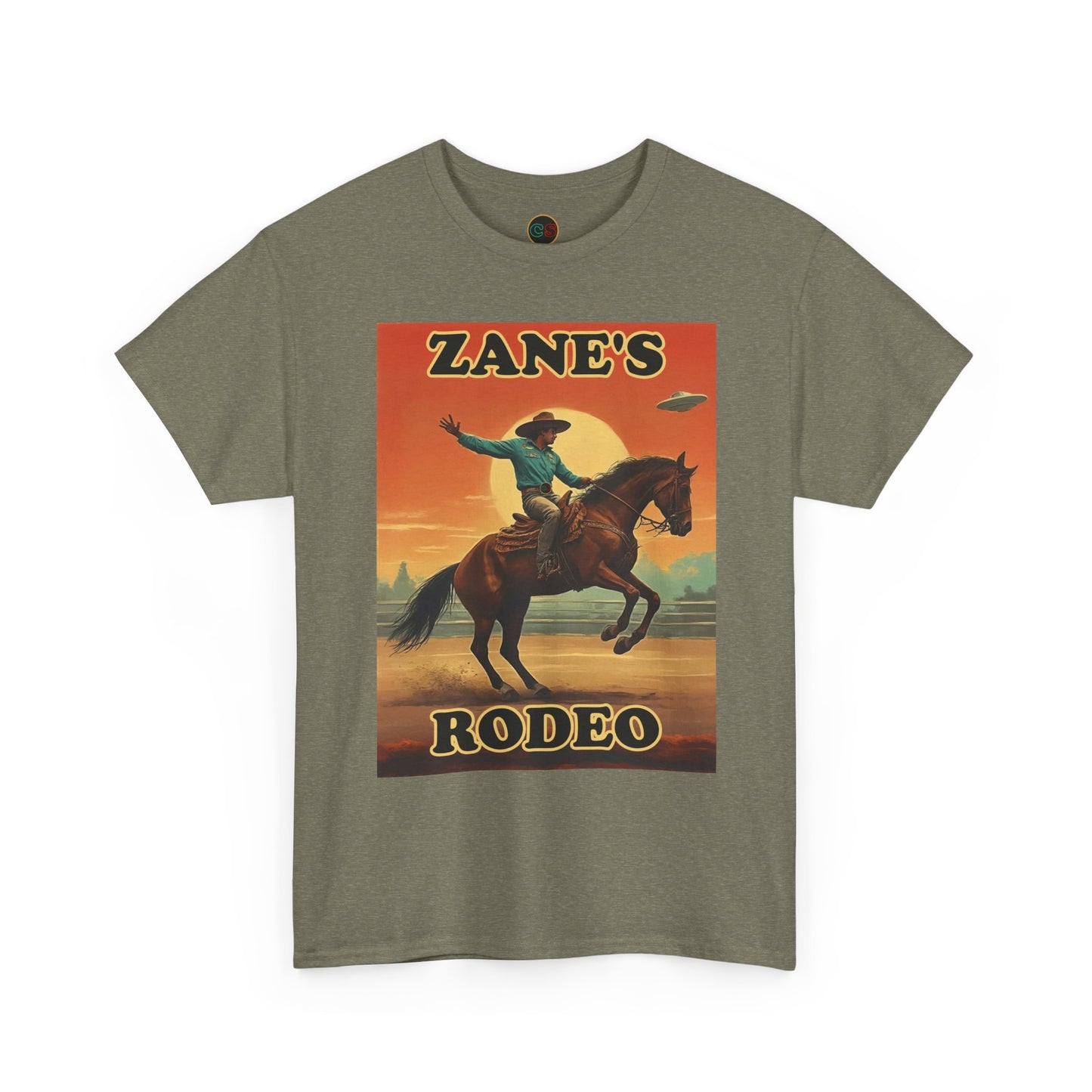 Zane's Rodeo - Unisex Heavy Cotton Tee - Cinema Siblings - The Arrival - Planned Disclosure 30 Years Ago?