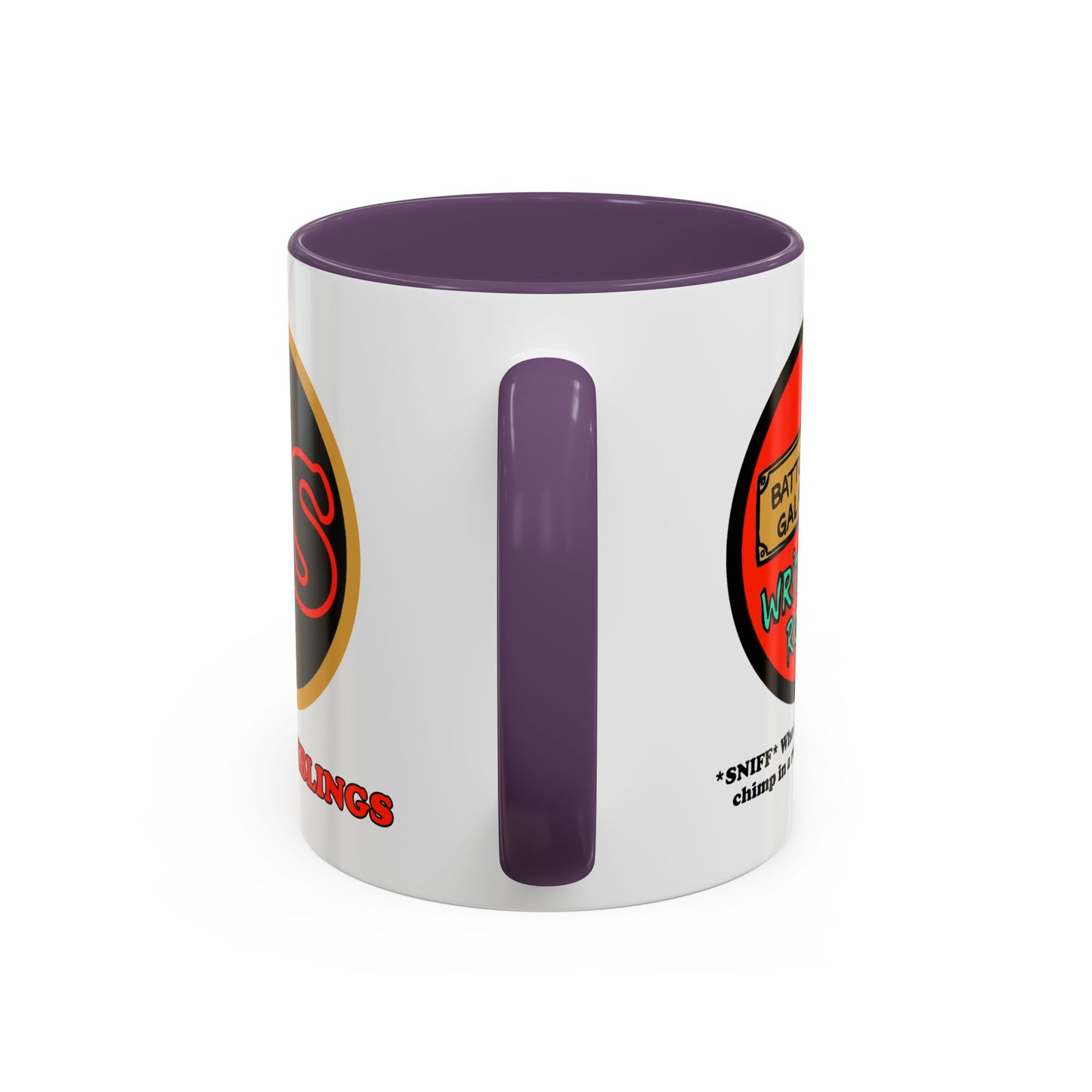 Writer's Room Snort Accent Coffee Mug Cinema Siblings Episode Battlestar Galactica - Starbuck versus Stardoe