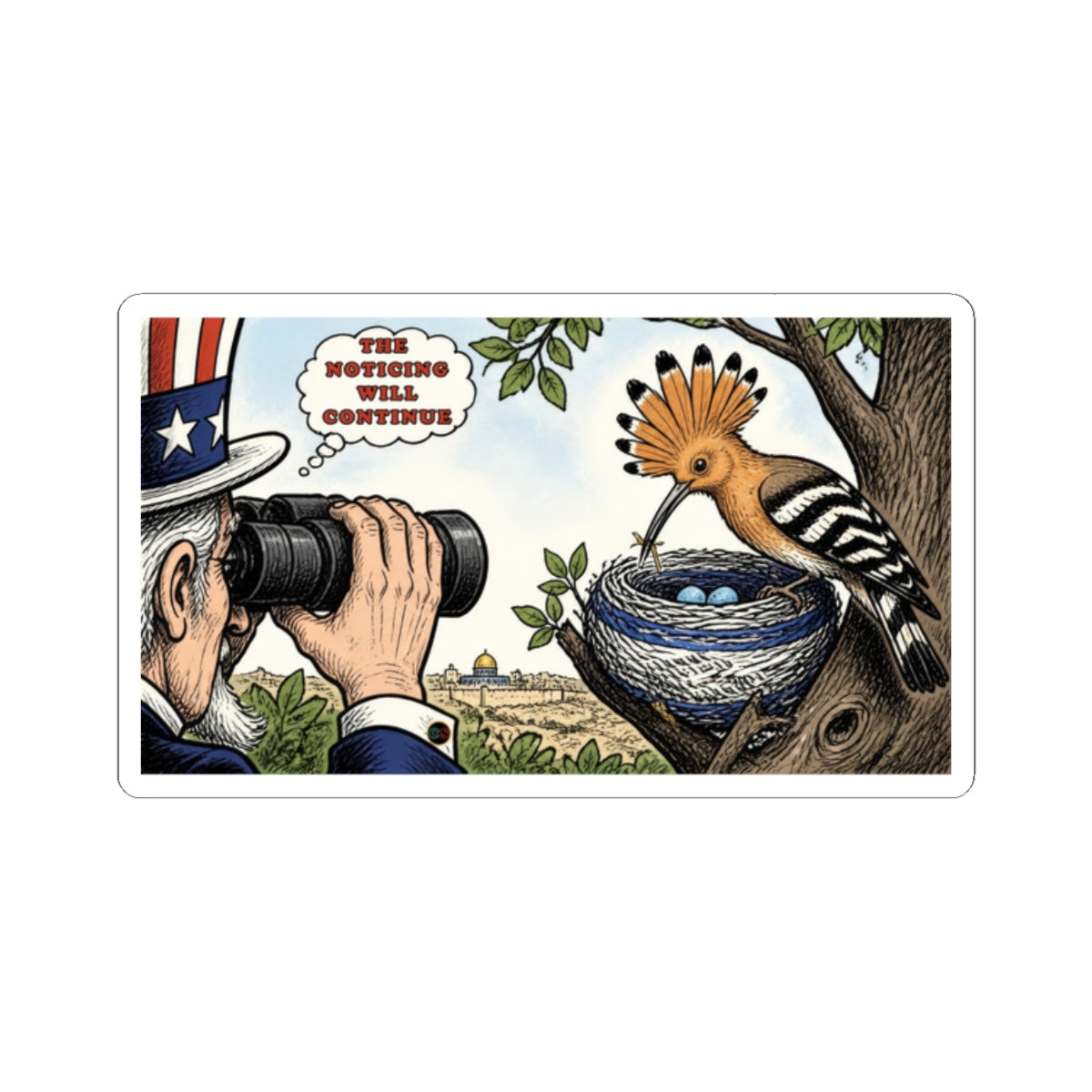 The Bird Watcher Noticing- Cinema Siblings Stickers - Shutter Island - Life Imitating Art?