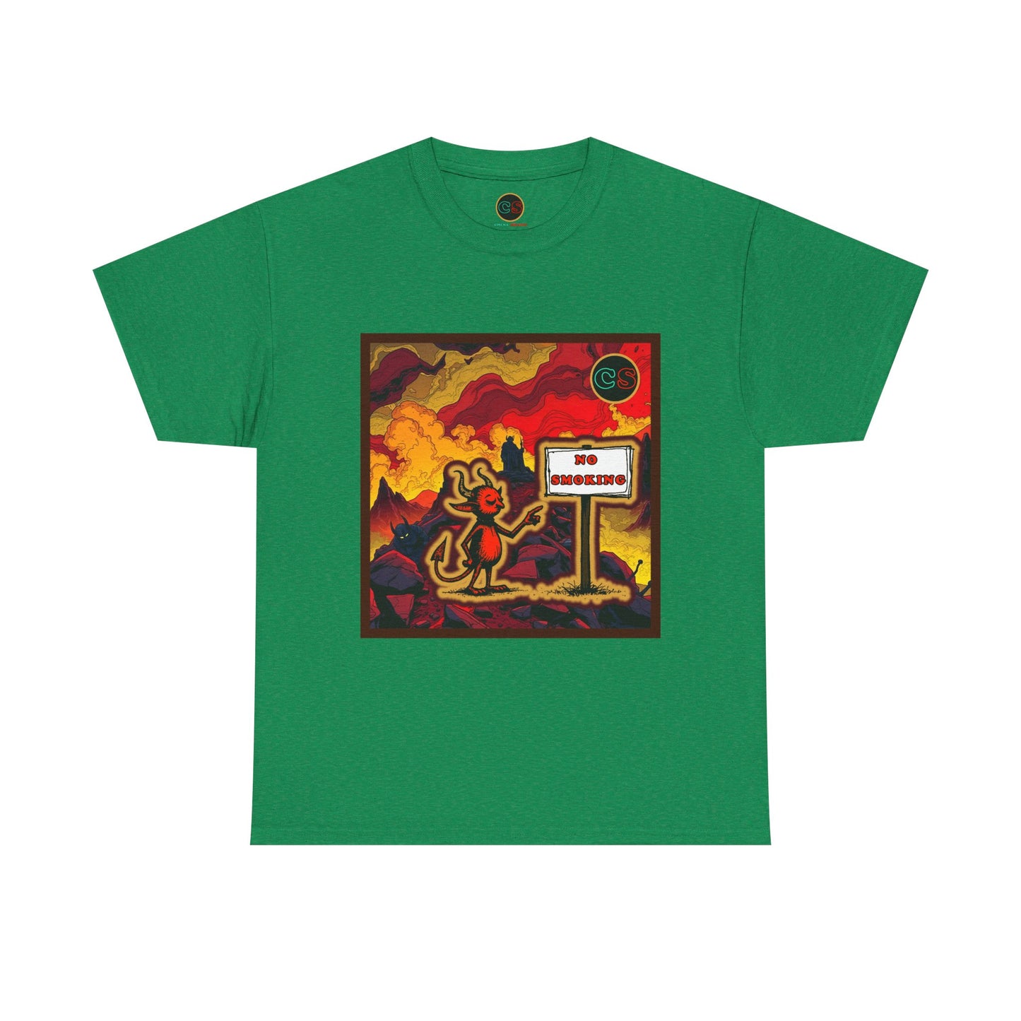 No Smoking - Unisex Heavy Cotton Tee Cinema Siblings - Stranger Things Seasons 3-5... set in Hell?