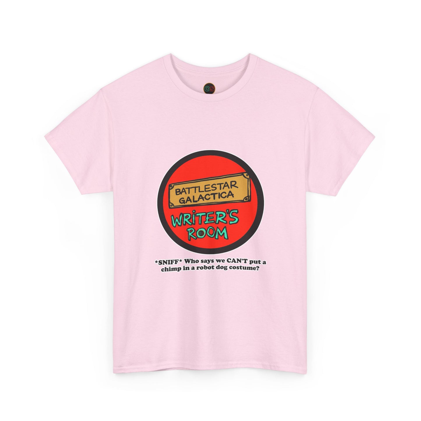 Writer's Room Snort  Unisex Heavy Cotton Tee Cinema Siblings  Episode Battlestar Galactica - Starbuck versus Stardoe