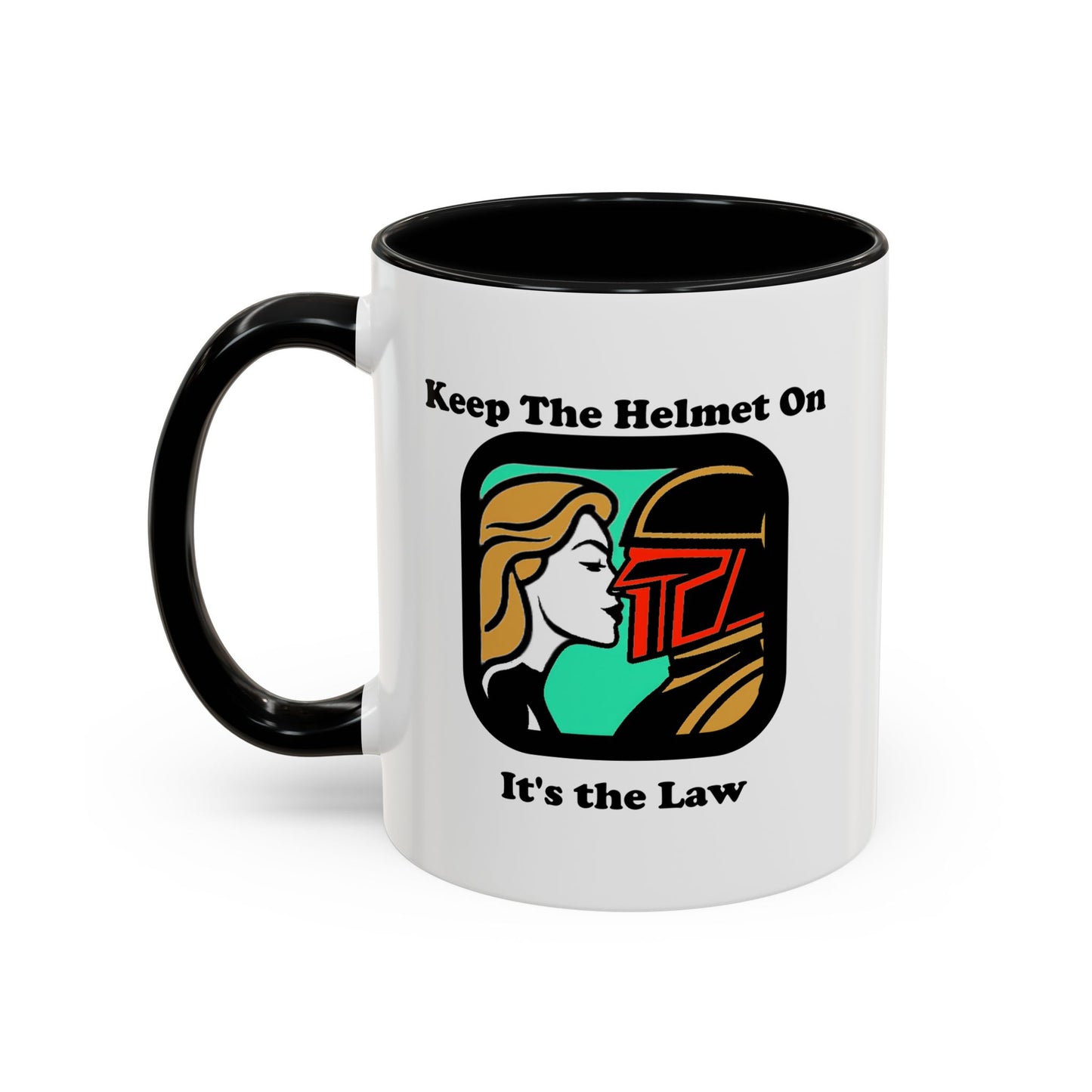 Keep the Helmet On Accent Coffee Mug Cinema Siblings Episode Dredd The Perfect Reboot
