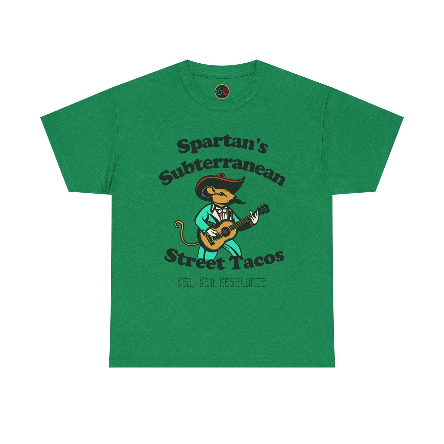 Spartan's Subterranean Tacos - Unisex Heavy Cotton Tee - Demolition Man Practically Prophesy