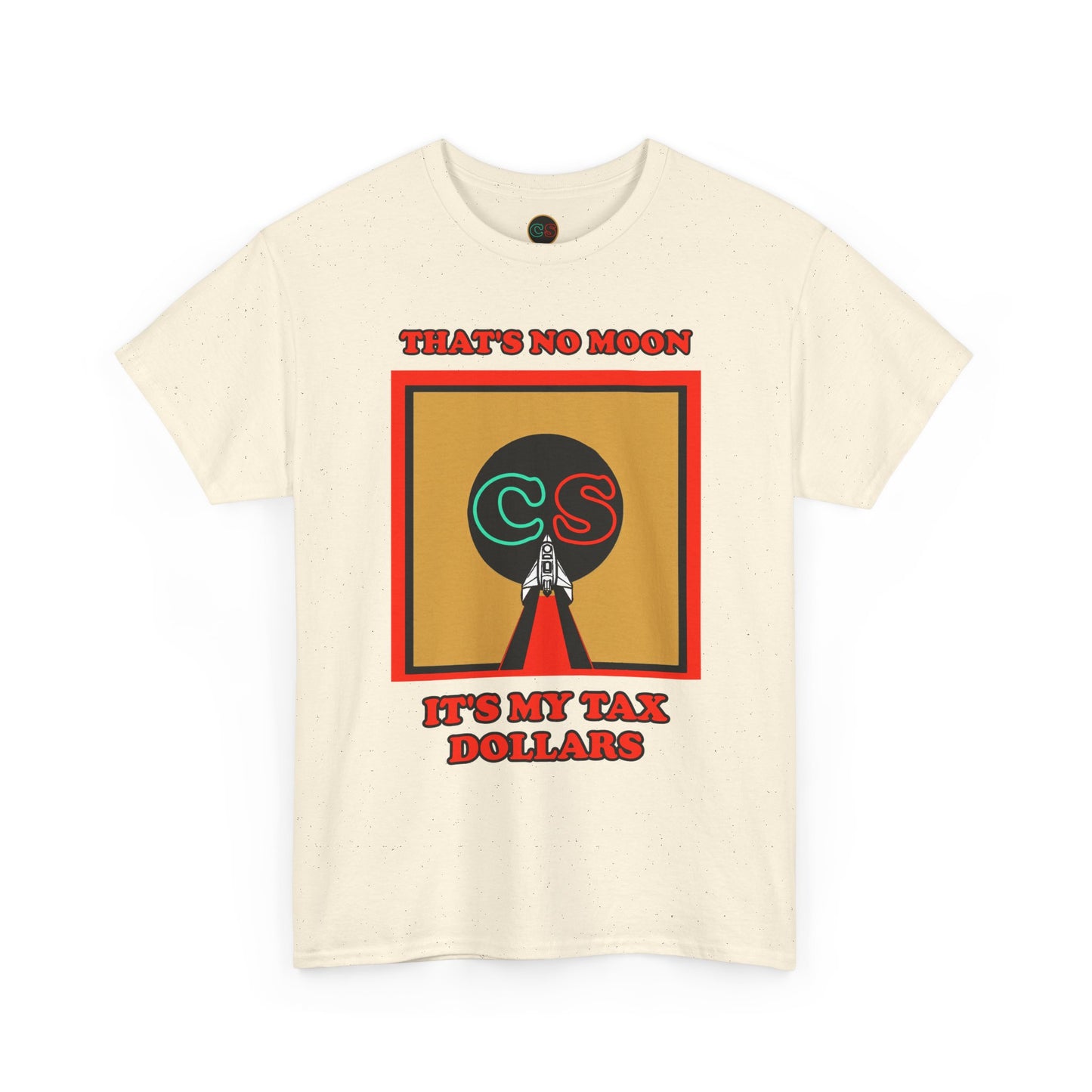 That's No Moon - Unisex Heavy Cotton Tee Cinema Siblings Happy Reviewers Compare Project Hail Mary Movie to the Book by Andy Weir