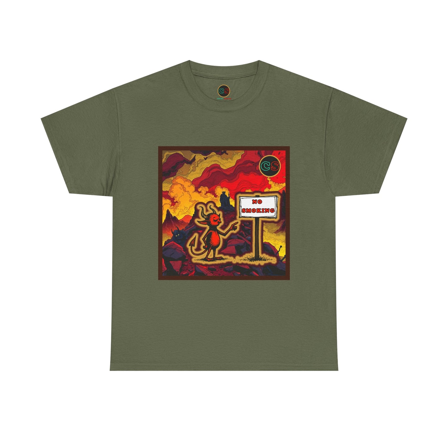 No Smoking - Unisex Heavy Cotton Tee Cinema Siblings - Stranger Things Seasons 3-5... set in Hell?