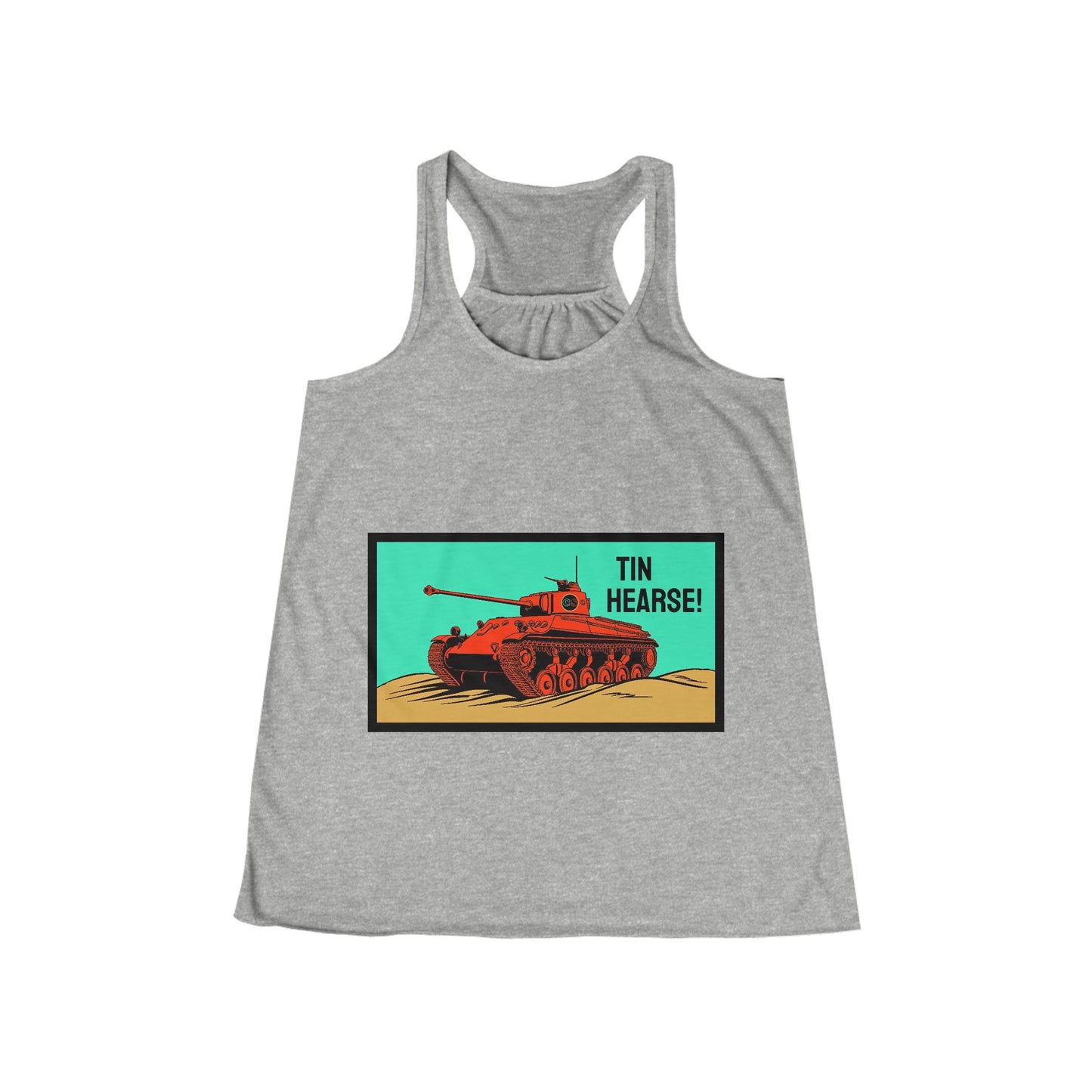 Tin Hearse! Women's Flowy Racerback Tank Cinema Siblings Sahara (1942) - Moses or Aragon
