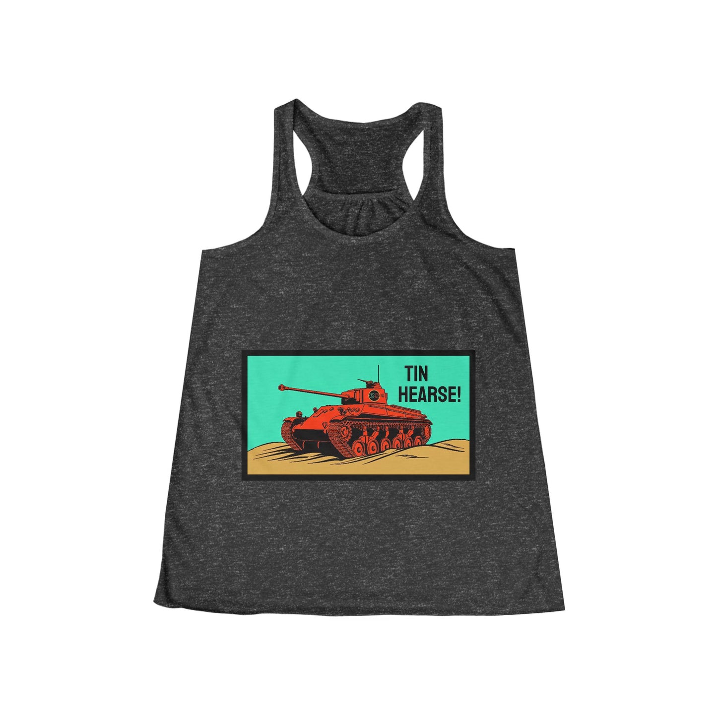 Tin Hearse! Women's Flowy Racerback Tank Cinema Siblings Sahara (1942) - Moses or Aragon