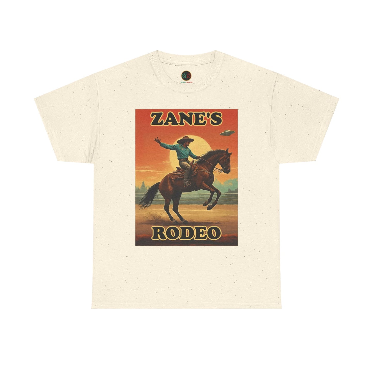 Zane's Rodeo - Unisex Heavy Cotton Tee - Cinema Siblings - The Arrival - Planned Disclosure 30 Years Ago?