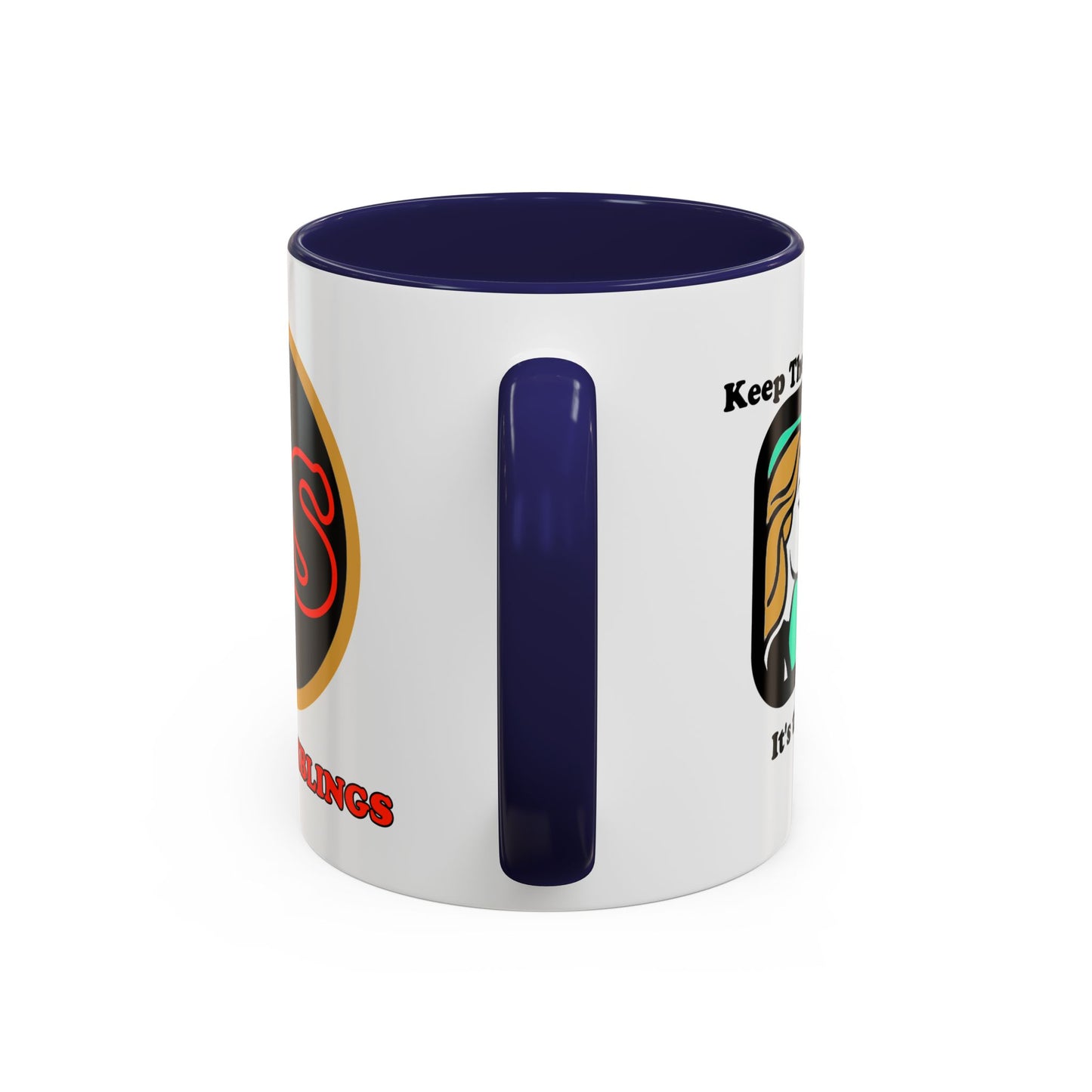 Keep the Helmet On Accent Coffee Mug Cinema Siblings Episode Dredd The Perfect Reboot