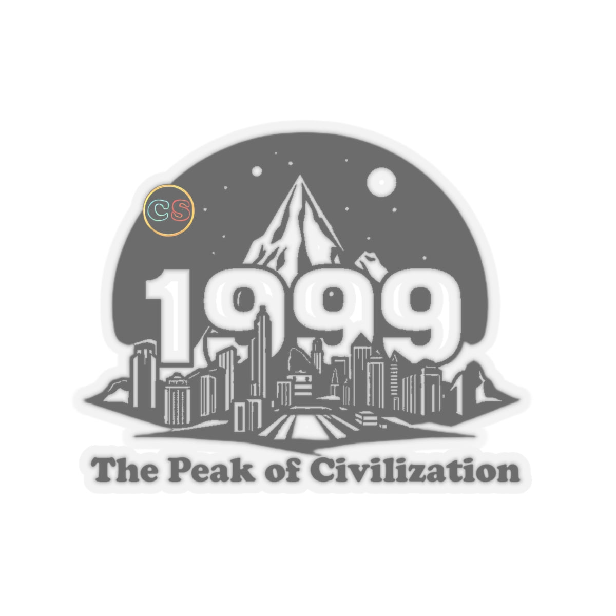 Cinema Siblings Stickers - Multiple Sizes - Office Space, Matrix and Fight Club  1999 The Peak of Civilization