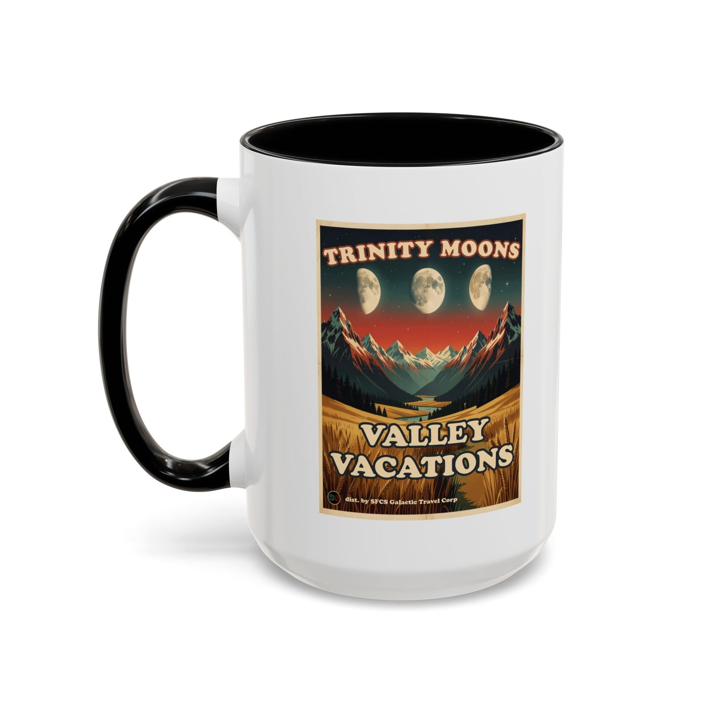 Trinity Moons Valley Vacations - Coffee Mug (11, 15oz) Cinema Siblings - Soldier (1998): Space Western with Too Much Nuance