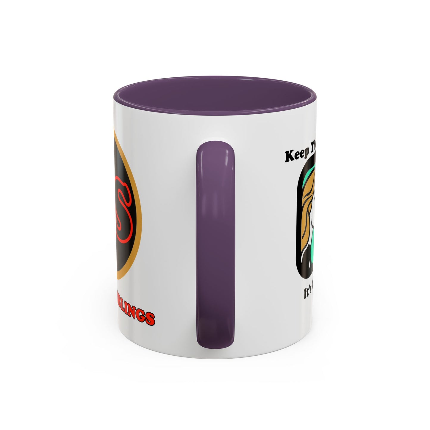 Keep the Helmet On Accent Coffee Mug Cinema Siblings Episode Dredd The Perfect Reboot