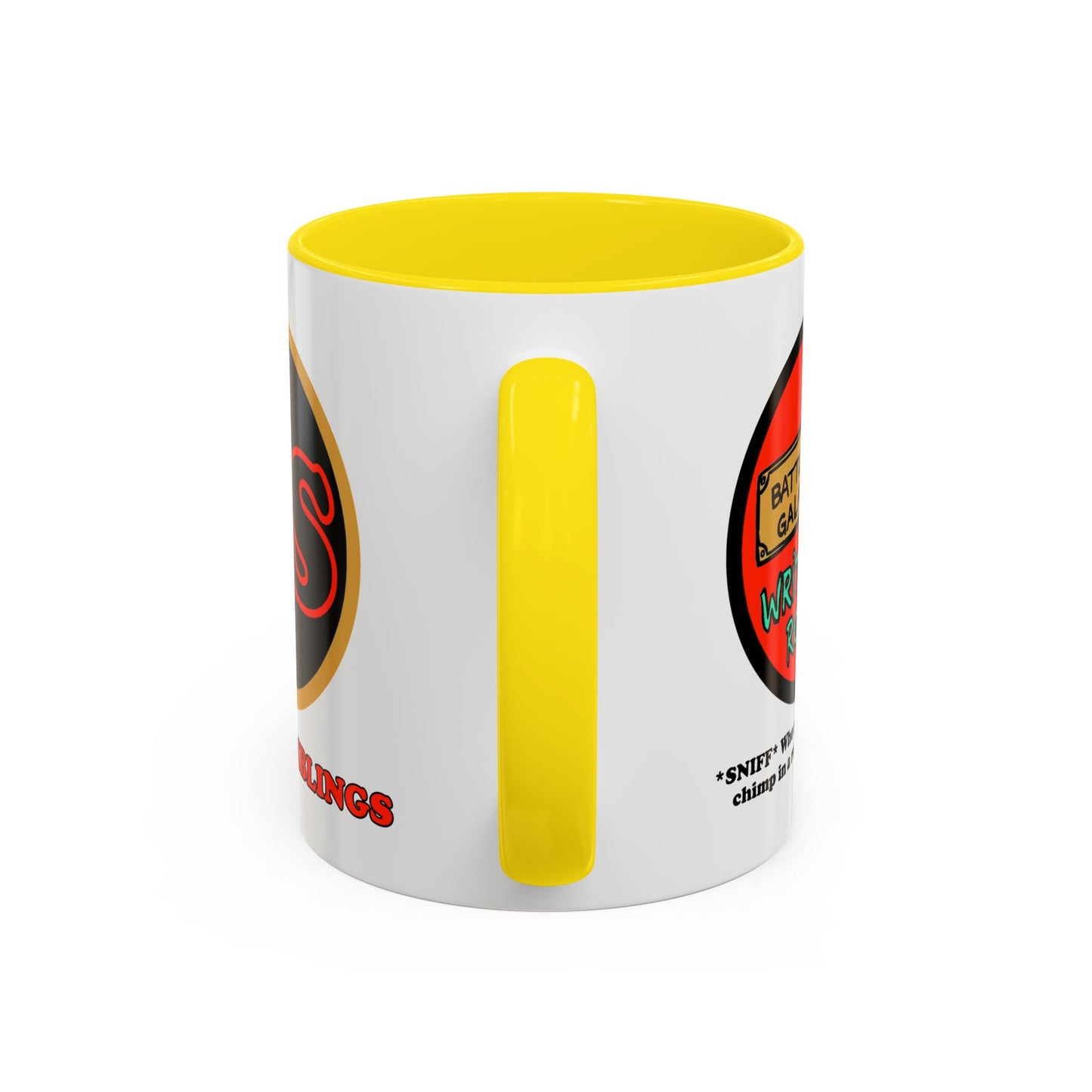 Writer's Room Snort Accent Coffee Mug Cinema Siblings Episode Battlestar Galactica - Starbuck versus Stardoe