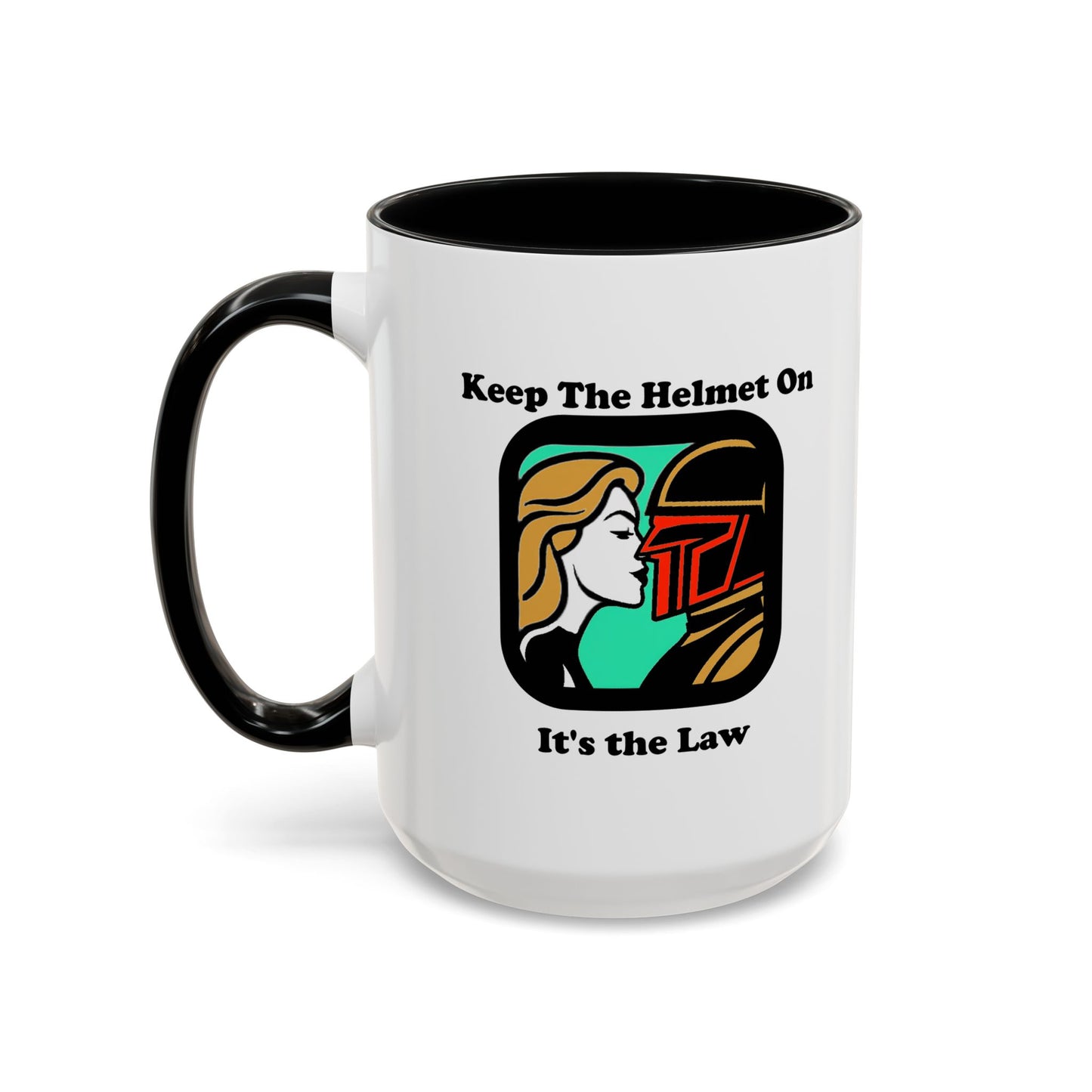 Keep the Helmet On Accent Coffee Mug Cinema Siblings Episode Dredd The Perfect Reboot