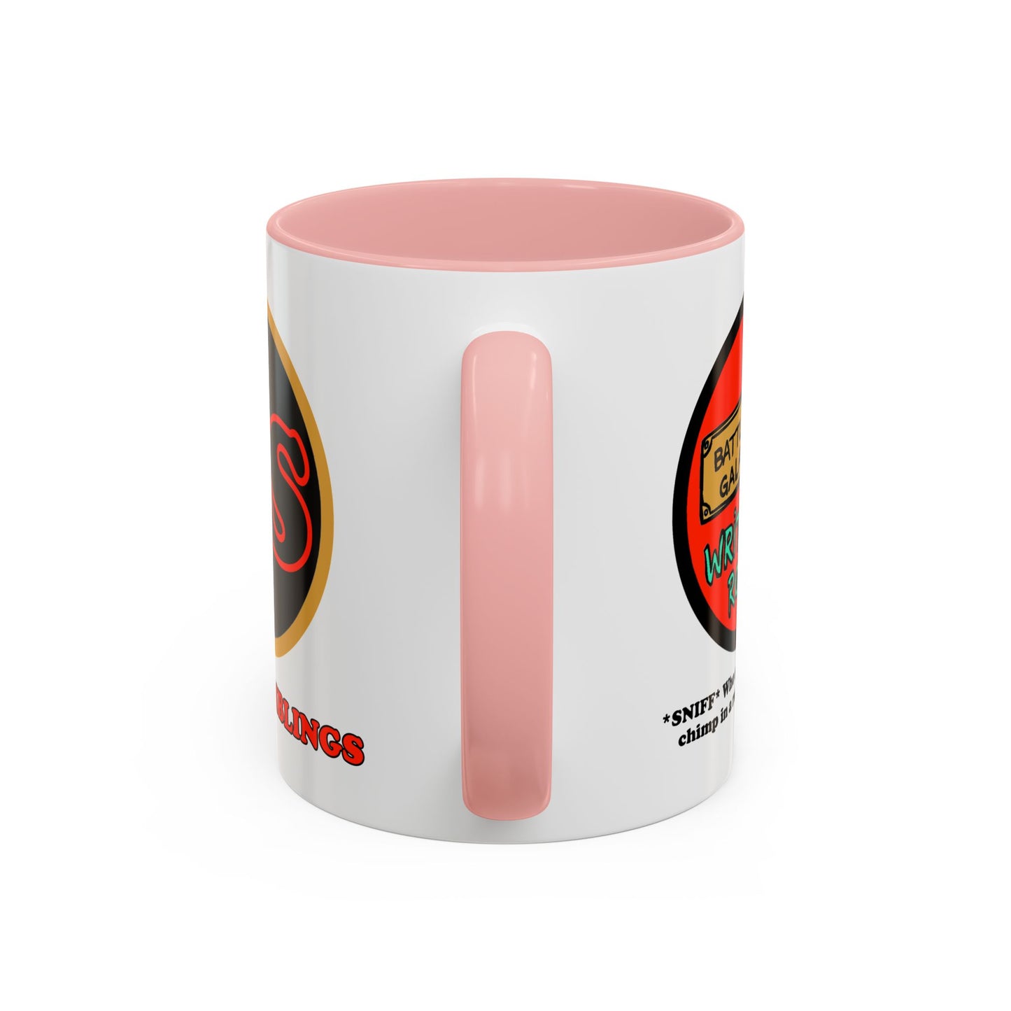 Writer's Room Snort Accent Coffee Mug Cinema Siblings Episode Battlestar Galactica - Starbuck versus Stardoe