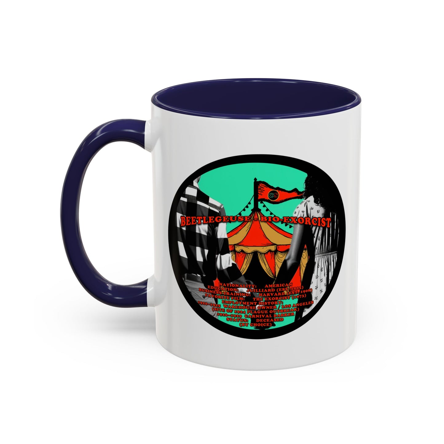 Demonic Resume Accent Coffee Mug Cinema Siblings Episode Beetlejuice Beetlejuice Malice for Motherhood