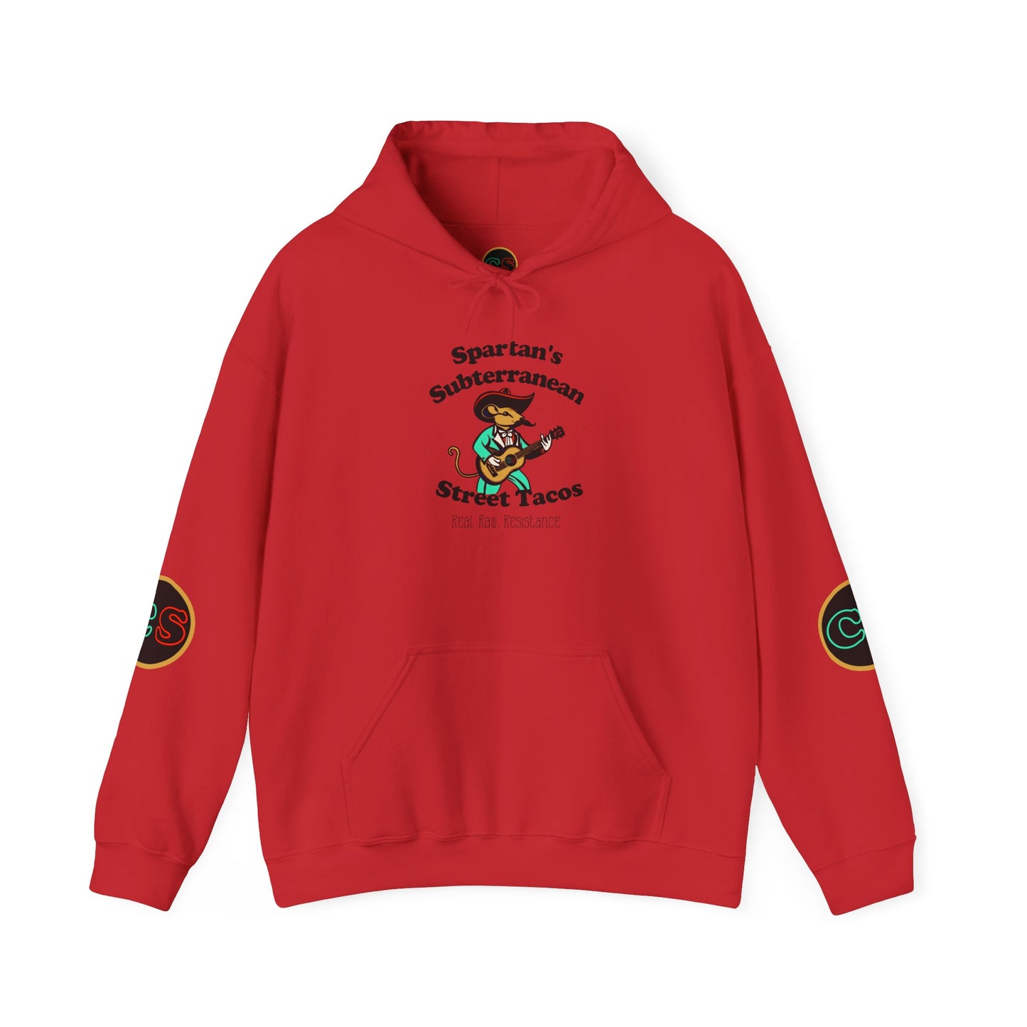 Spartan's Subterranean Tacos Unisex Heavy Blend™ Hooded Sweatshirt Demolition Man Practically Prophesy
