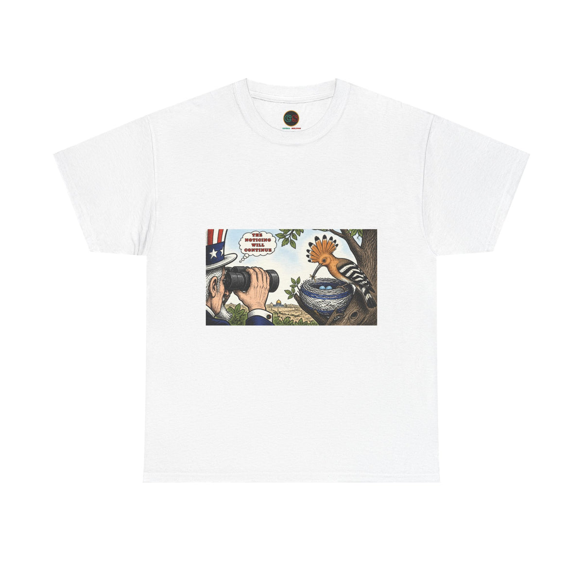 The Bird Watcher Noticing- Heavy Cotton Tee - Cinema Siblings -Shutter Island - Life Imitating Art?