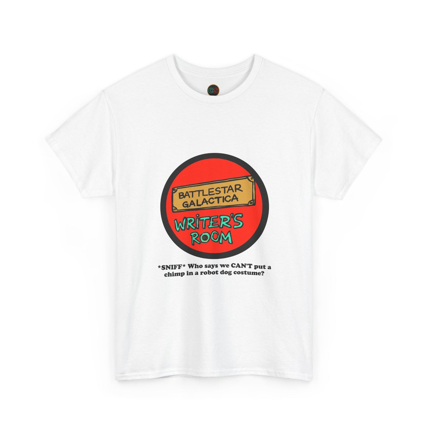 Writer's Room Snort  Unisex Heavy Cotton Tee Cinema Siblings  Episode Battlestar Galactica - Starbuck versus Stardoe