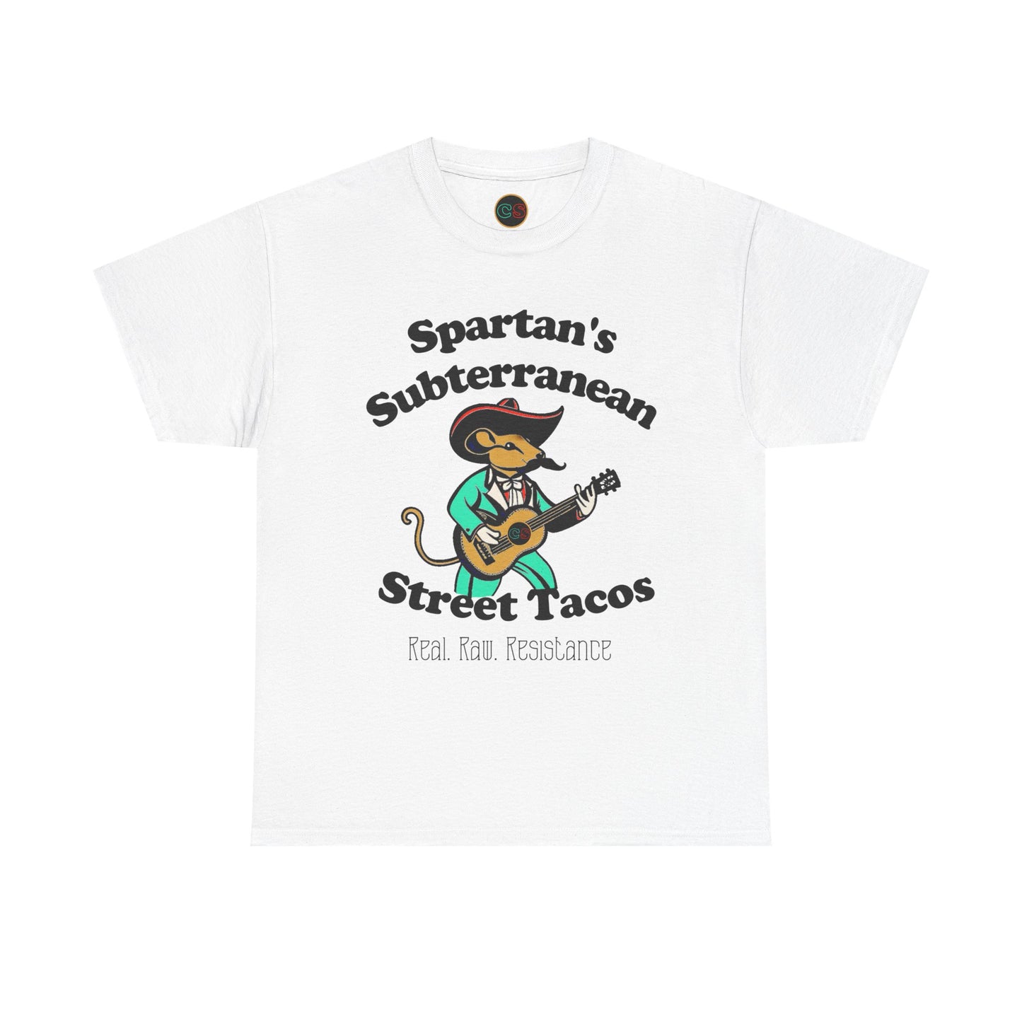 Spartan's Subterranean Tacos - Unisex Heavy Cotton Tee - Demolition Man Practically Prophesy