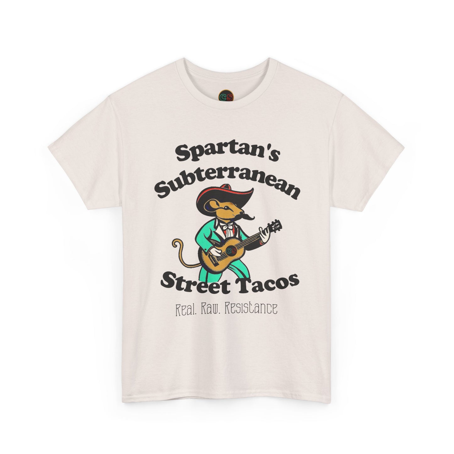 Spartan's Subterranean Tacos - Unisex Heavy Cotton Tee - Demolition Man Practically Prophesy