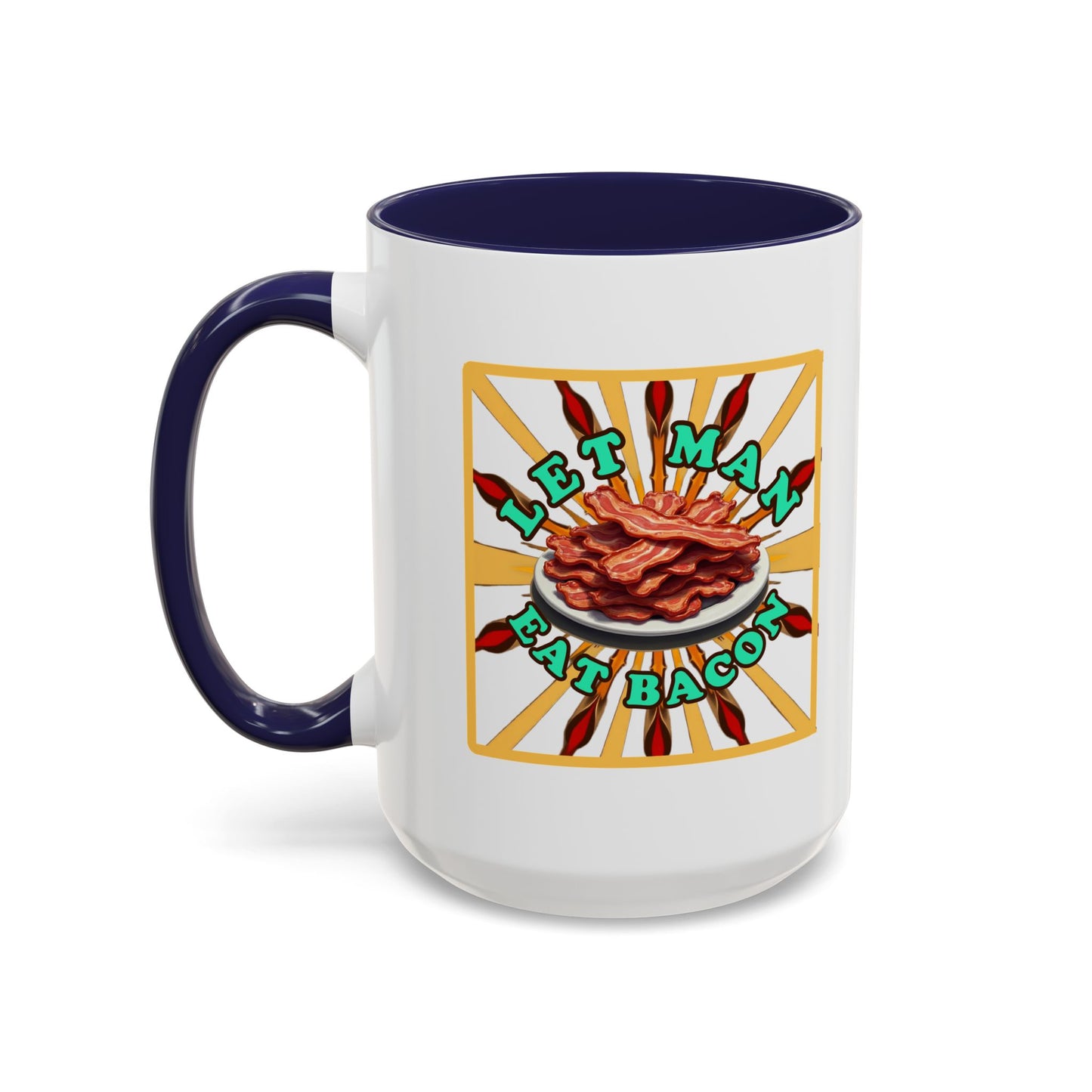 Let Man Eat Bacon - Coffee Mug (11, 15oz) Cinema Siblings - Stranger Things: Judging the Wheelers