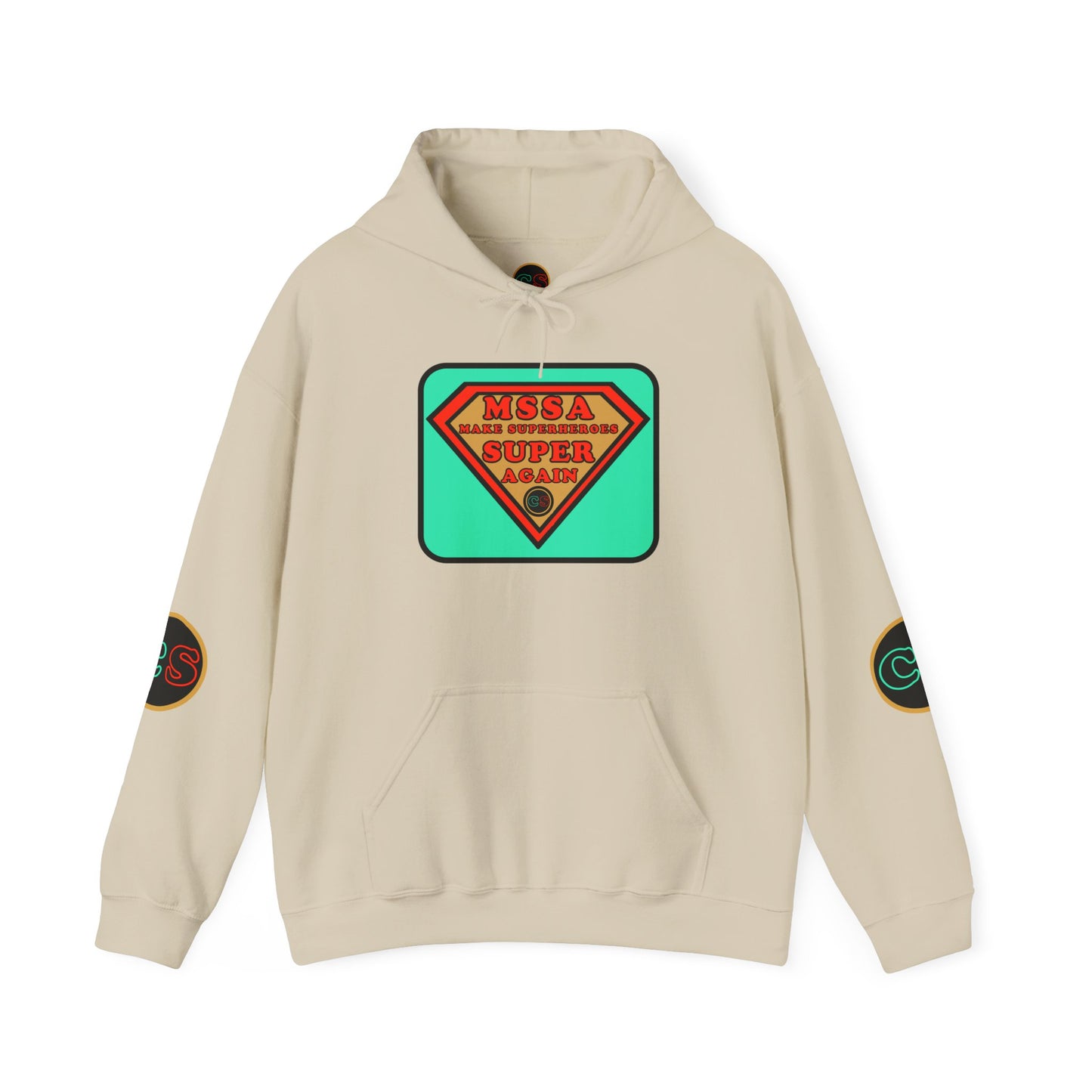 MSSA - Make Superheroes Super Again Hoodie Hooded Sweatshirt Cinema Siblings SUPERMAN: Donner, Snyder & Gunn - The Purpose of Power