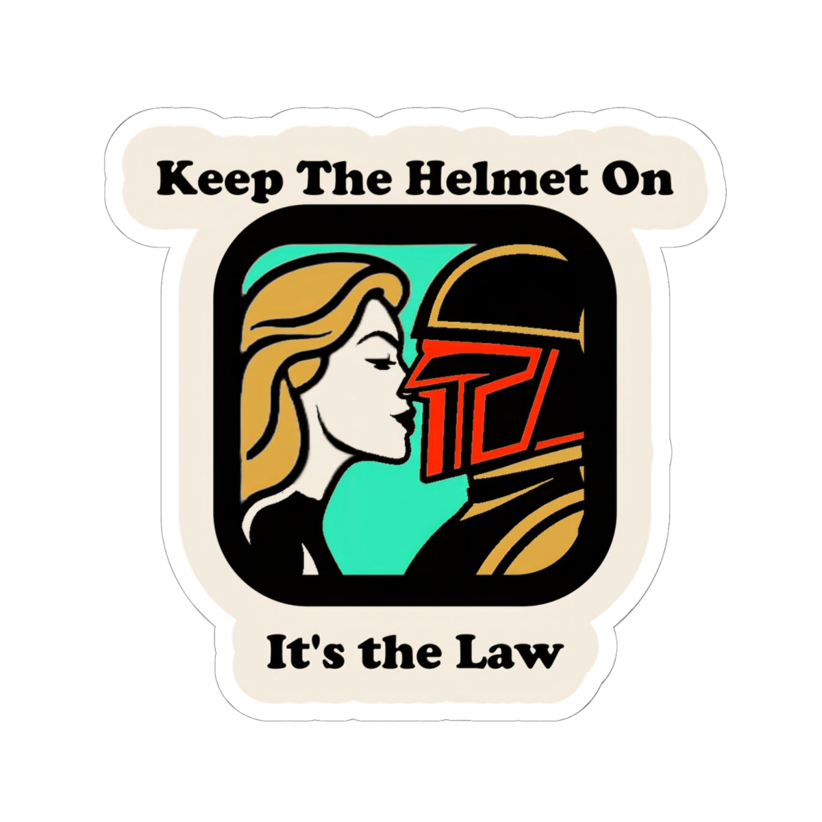 Keep the Helmet On - It's the Law - Cinema Siblings Stickers - Multiple Sizes - Dredd - The Perfect Reboot