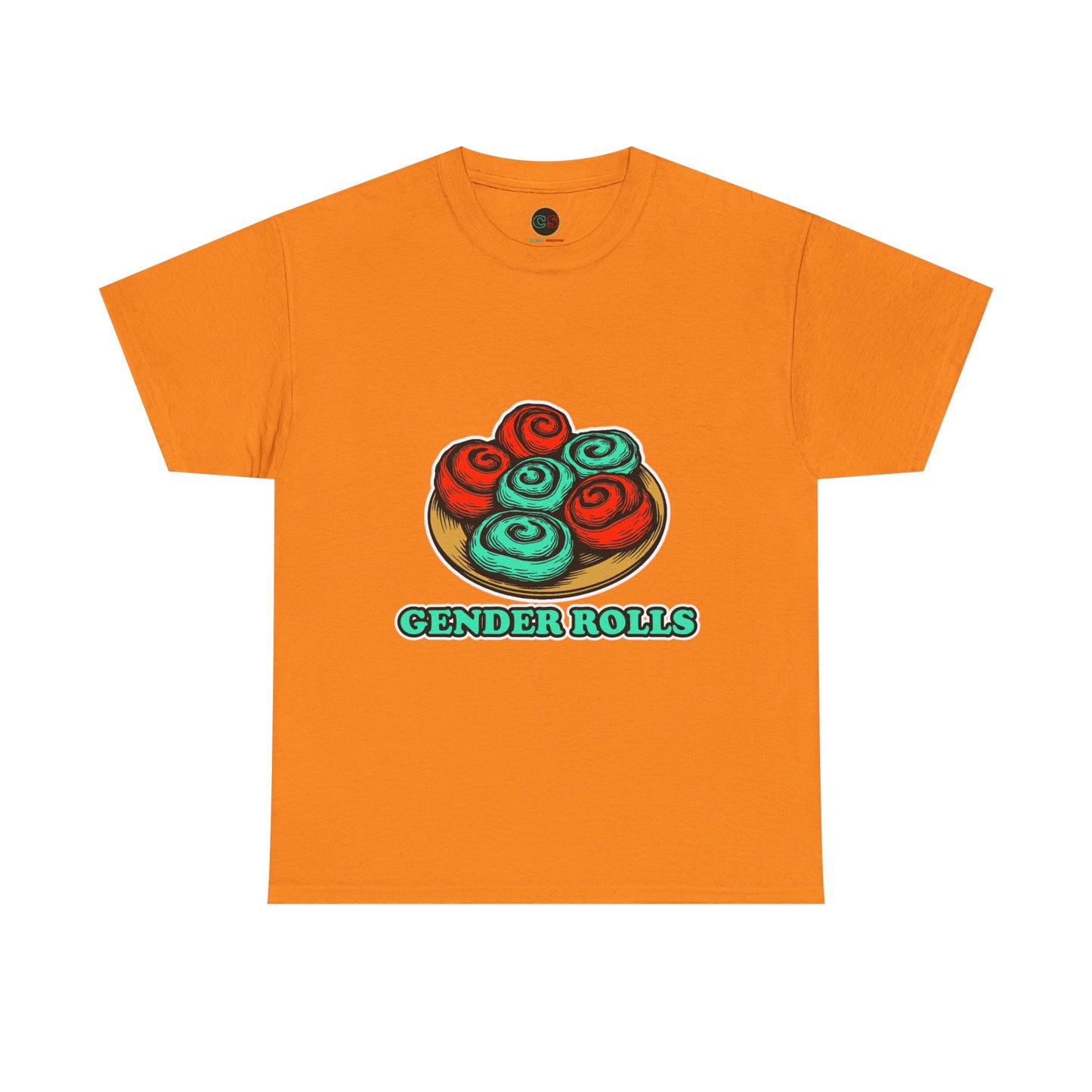 Gender Rolls - Unisex Heavy Cotton Tee Cinema Siblings - Stranger Things Hated Gender Roles