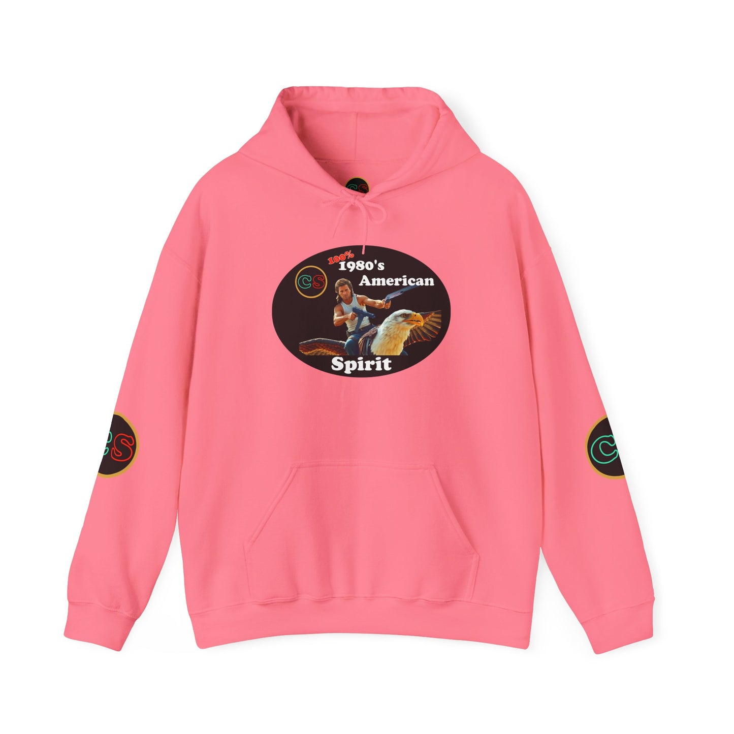 100% 1980s American Spirit Hoodie Hooded Sweatshirt Cinema Siblings Big Trouble in Little China - The MOST American Movie