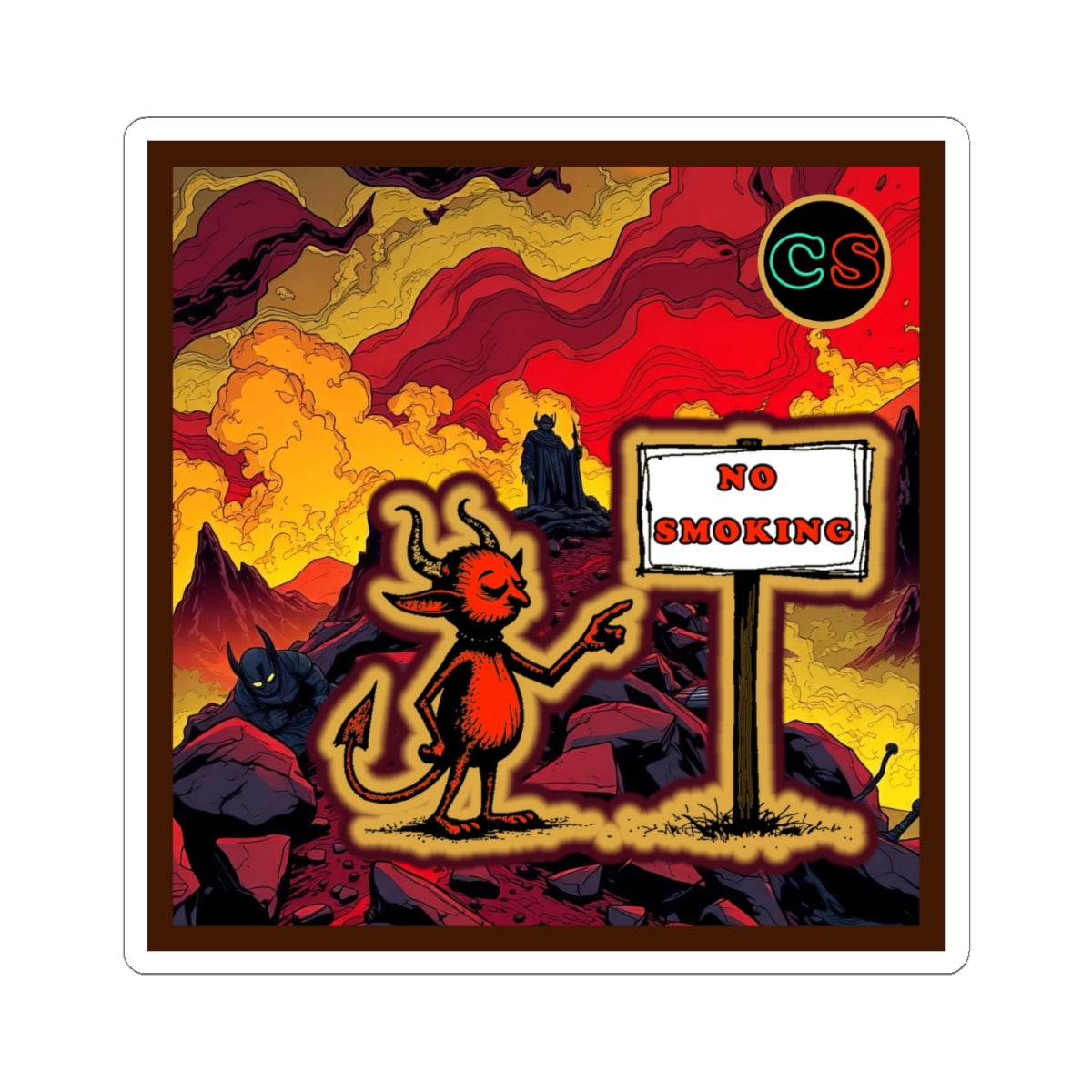 No Smoking - Cinema Siblings Stickers - Multiple Sizes - Stranger Things Seasons 3-5... set in Hell?