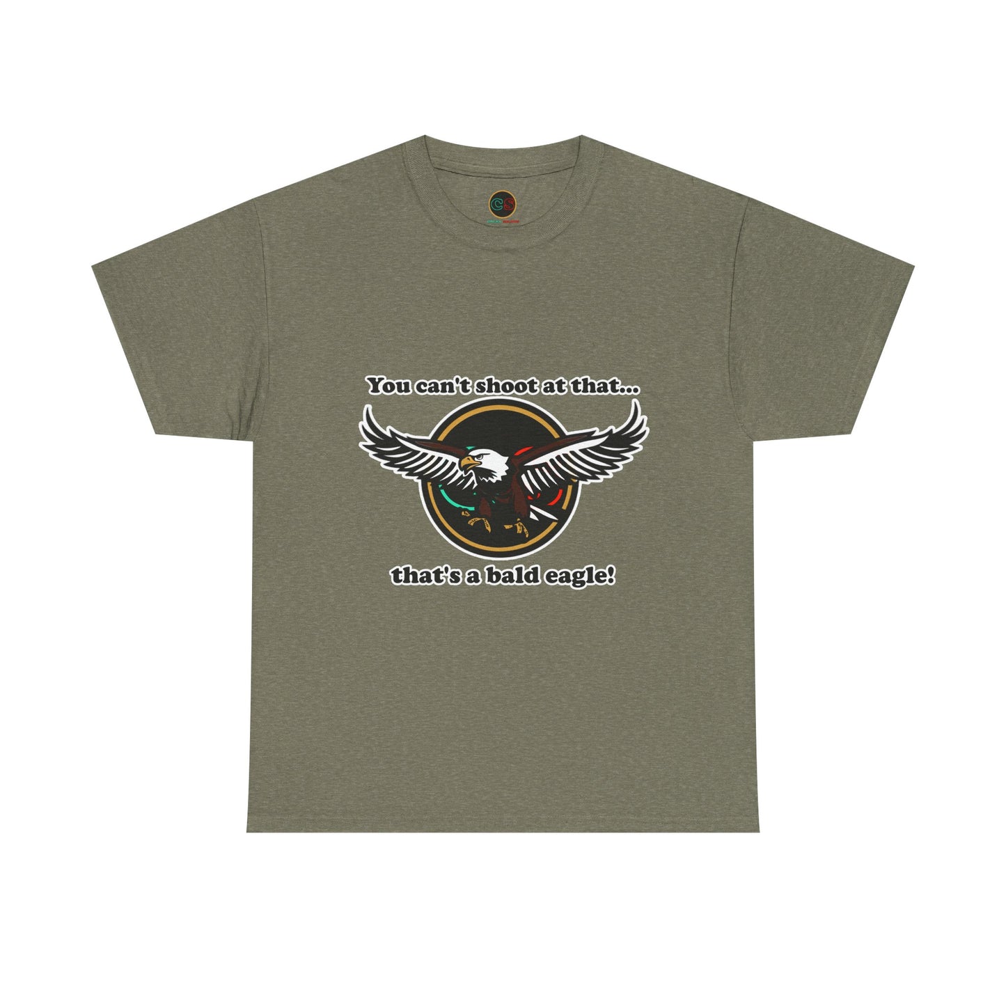 That's a Bald Eagle! Unisex Heavy Cotton Tee Cinema Siblings Peacemaker - Demeaning the Hero