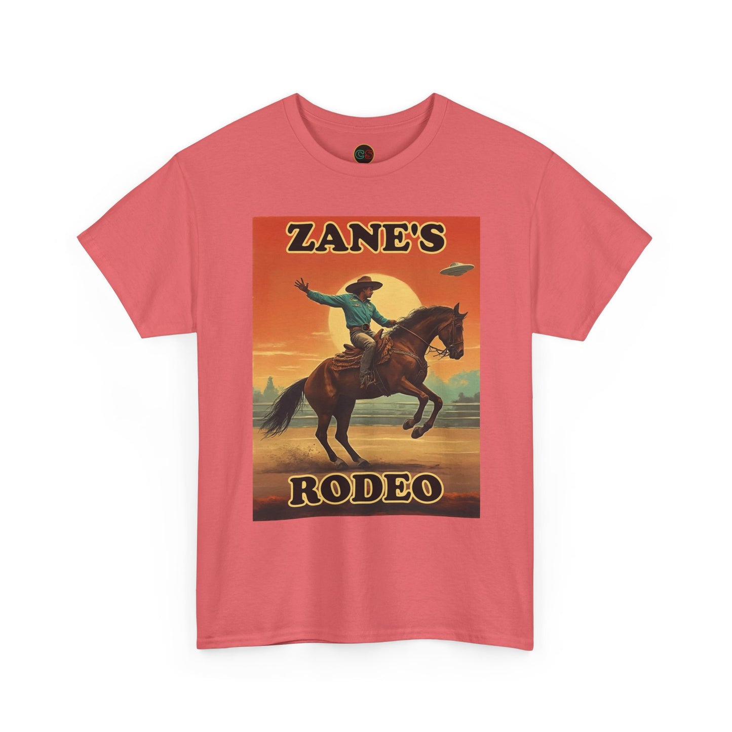 Zane's Rodeo - Unisex Heavy Cotton Tee - Cinema Siblings - The Arrival - Planned Disclosure 30 Years Ago?